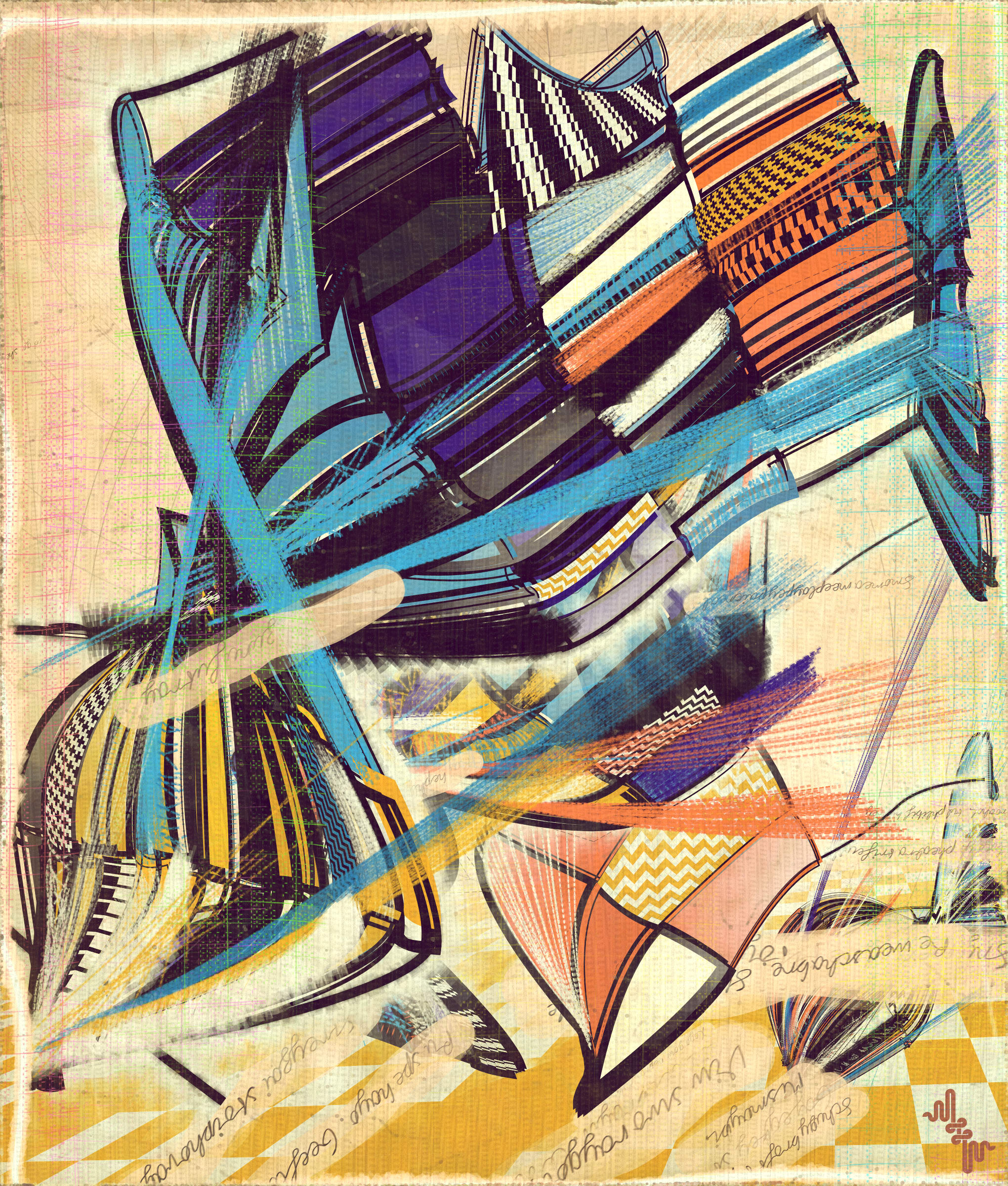 Amplitudes of Canvas #1000179
