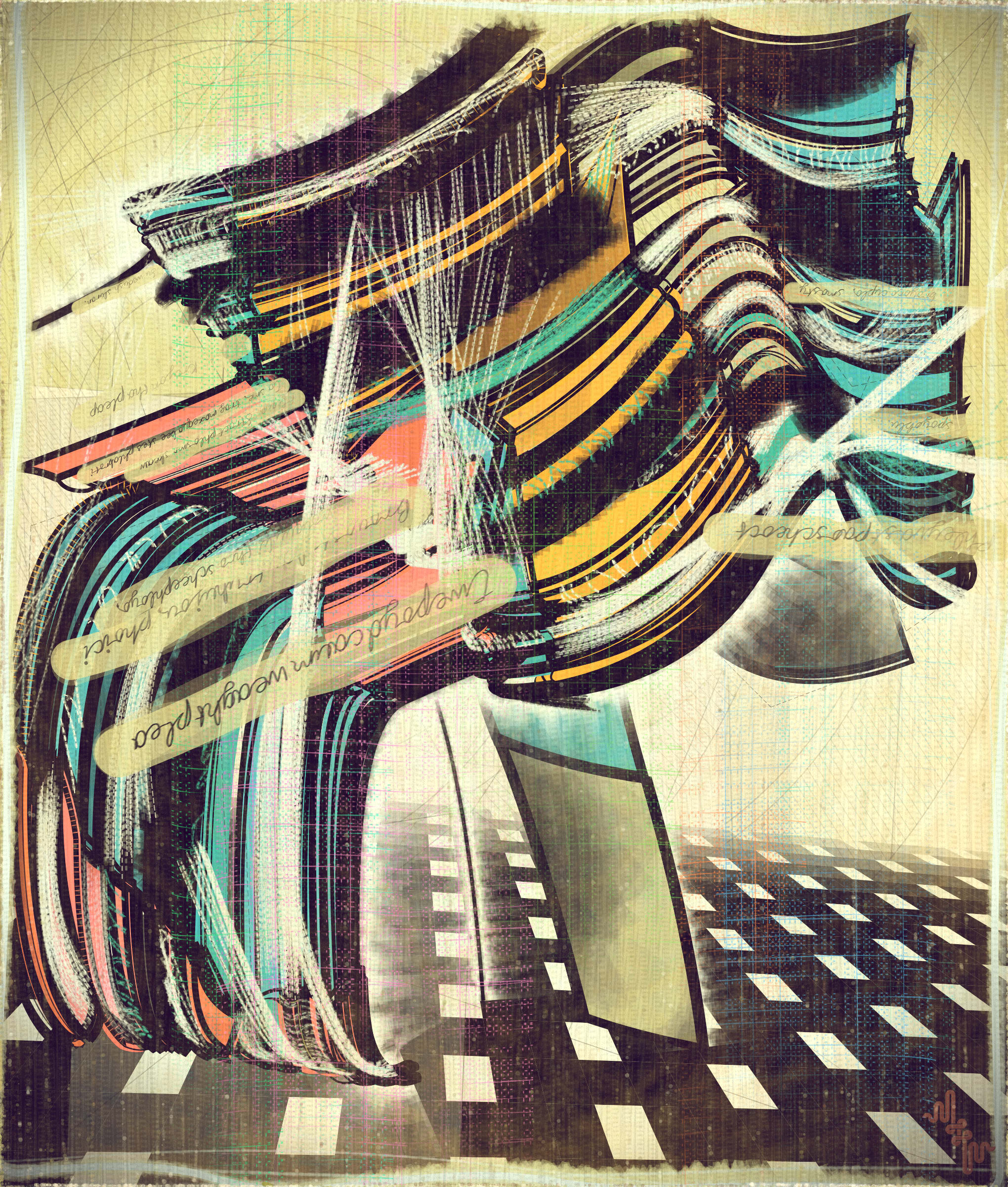 Amplitudes of Canvas #1000186