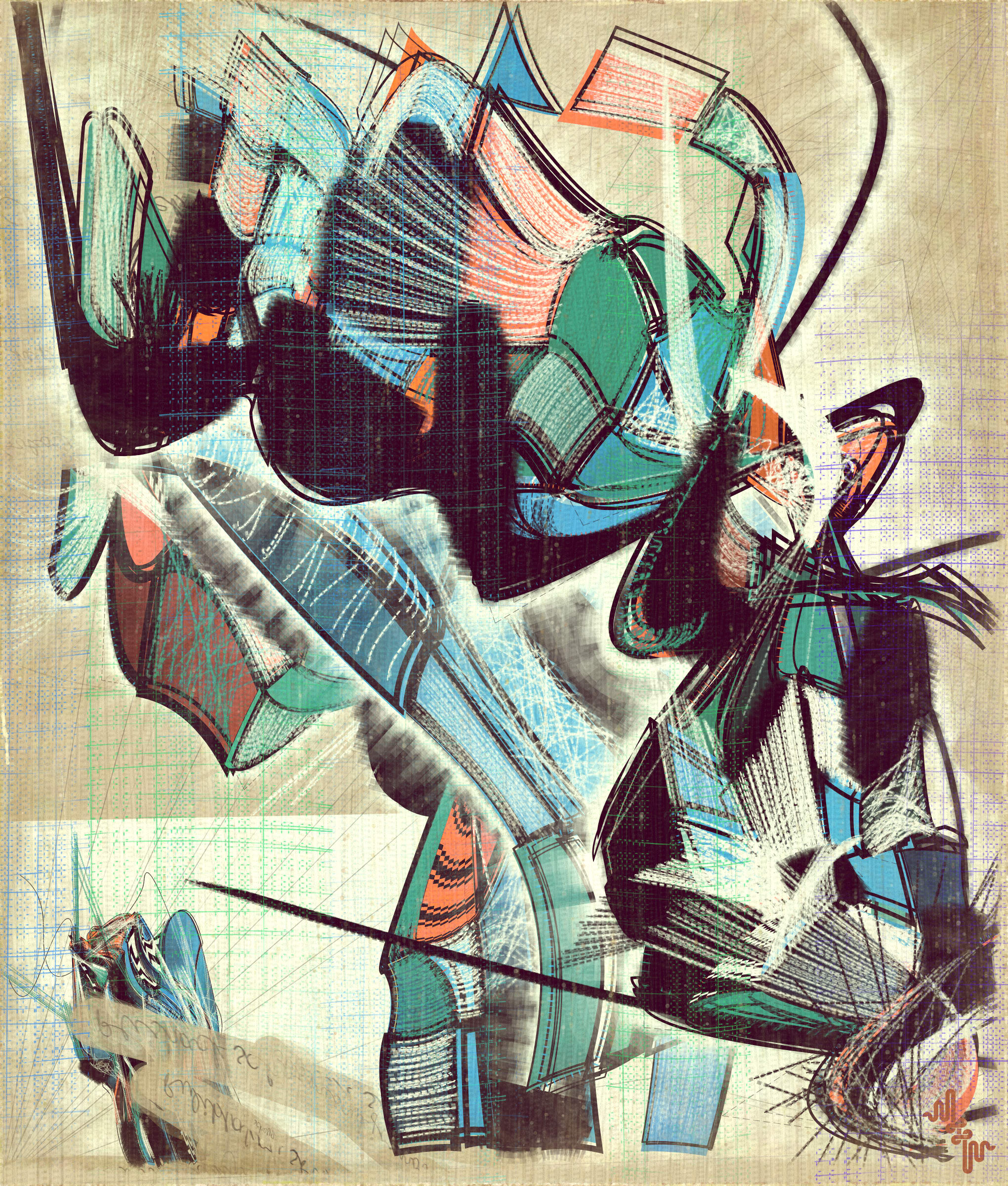 Amplitudes of Canvas #1000222