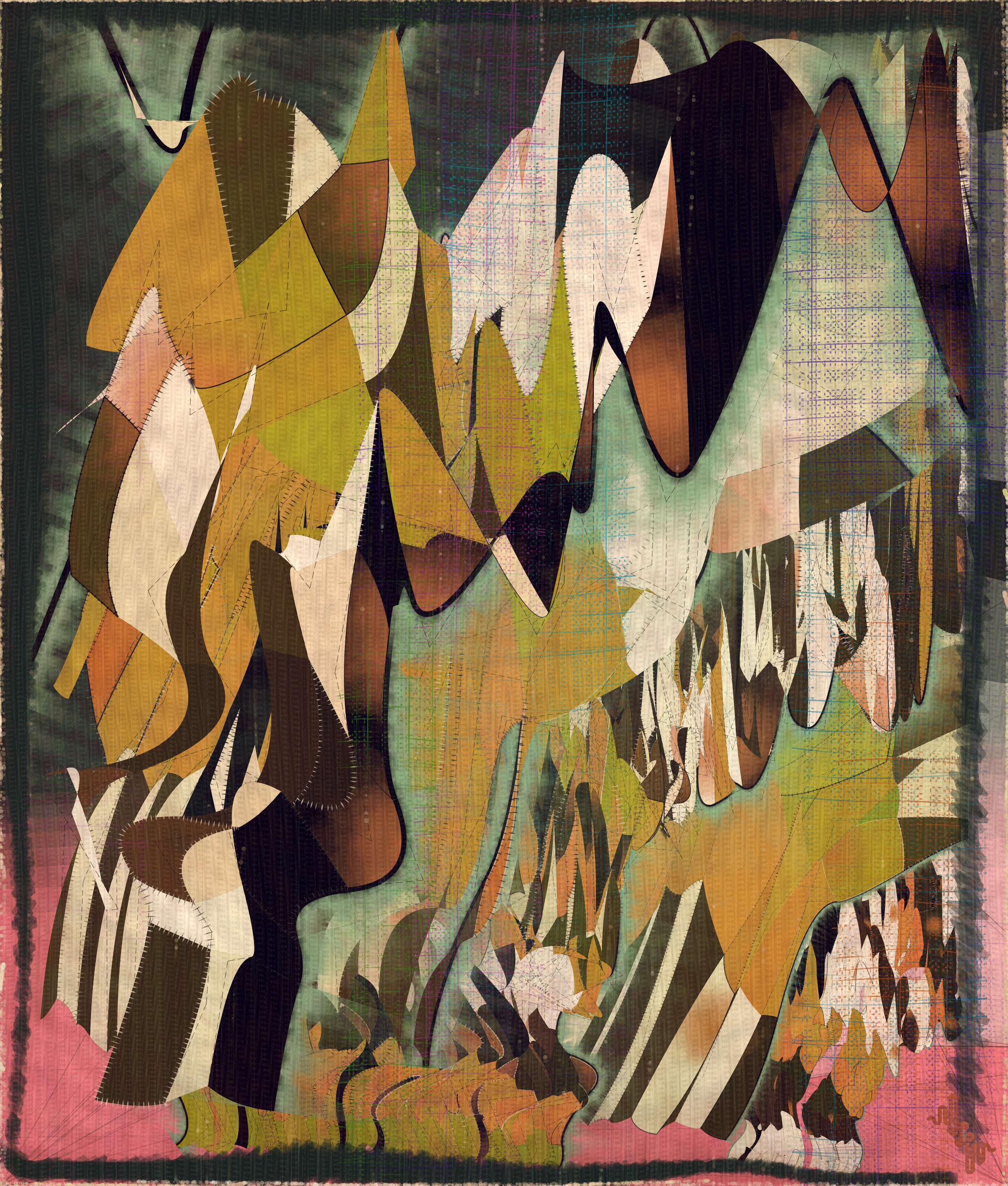 Amplitudes of Canvas #1000266