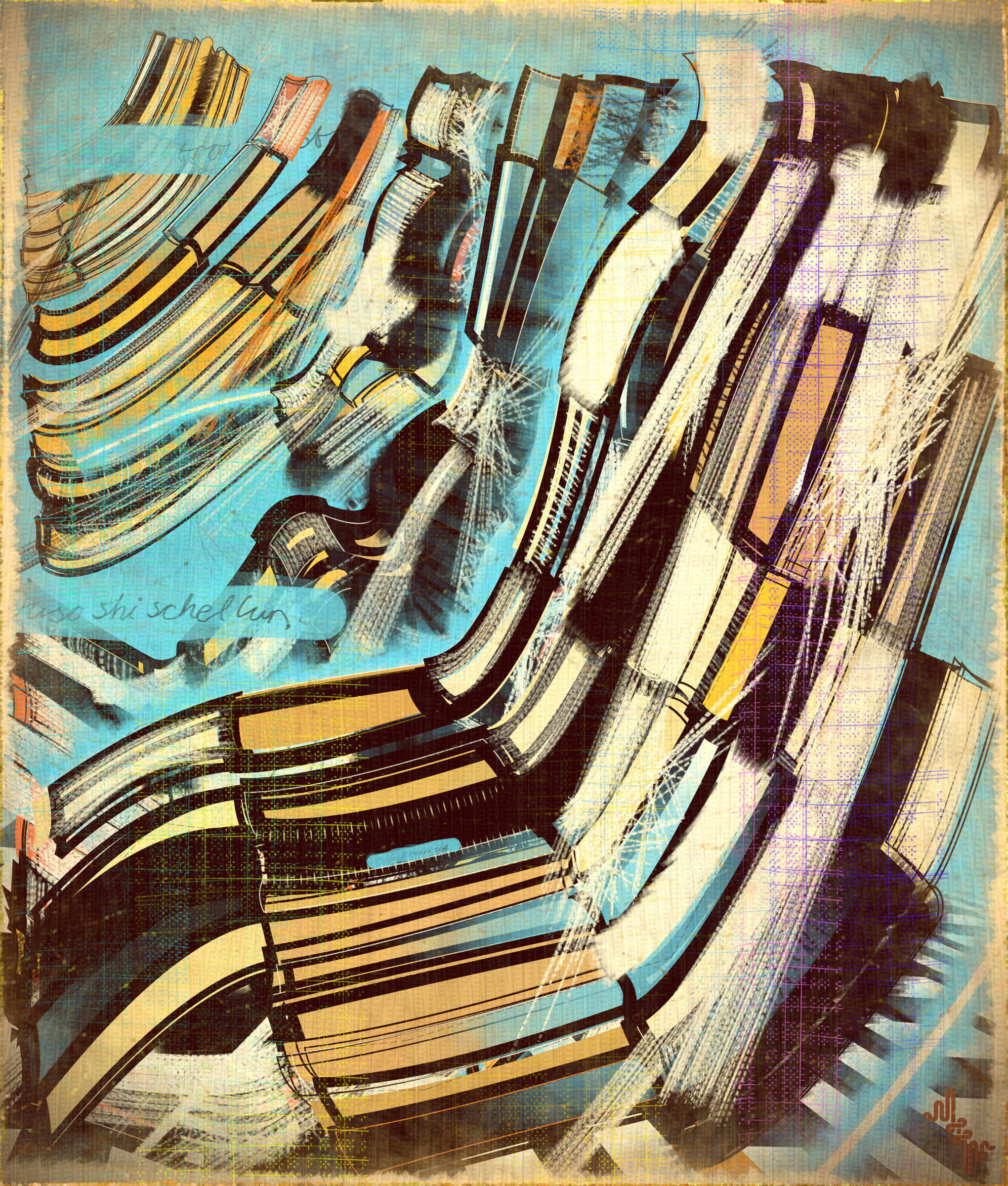 Amplitudes of Canvas #1000273