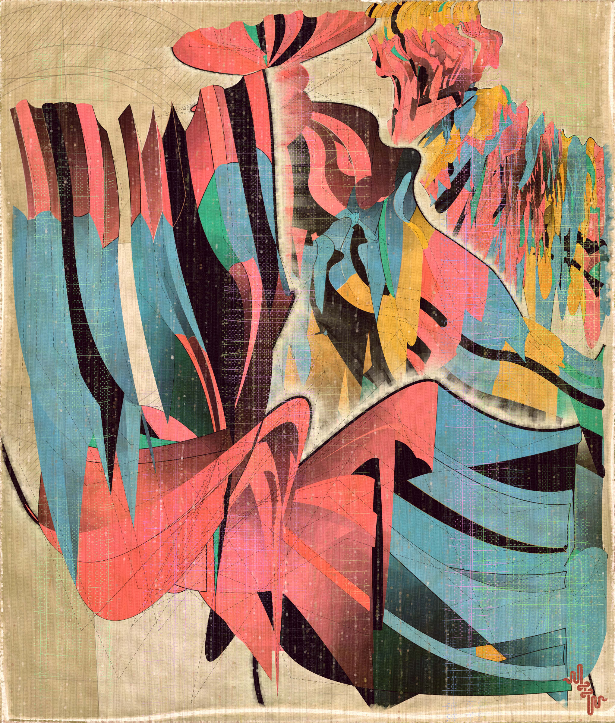 Amplitudes of Canvas #1000279