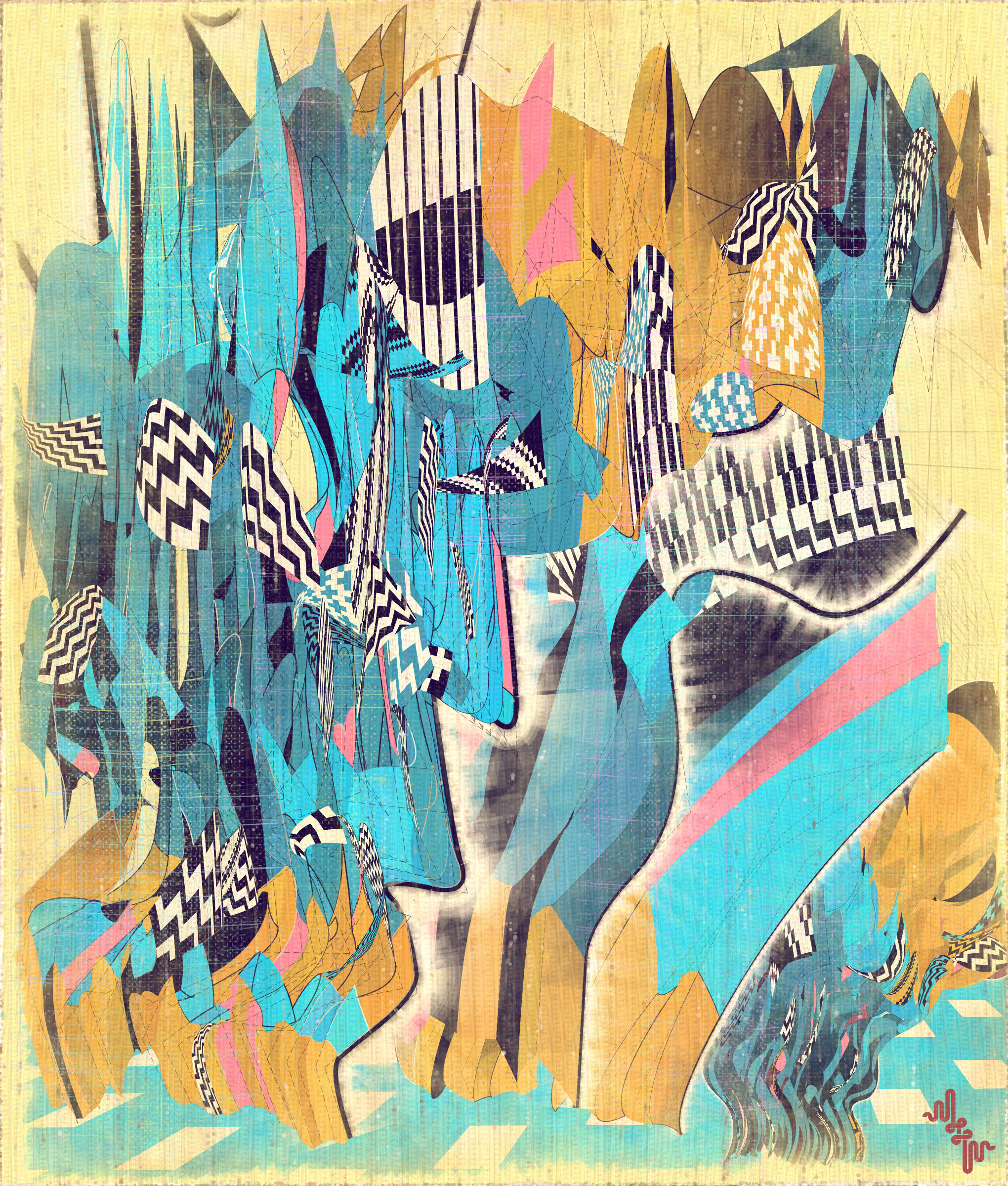 Amplitudes of Canvas #1000281