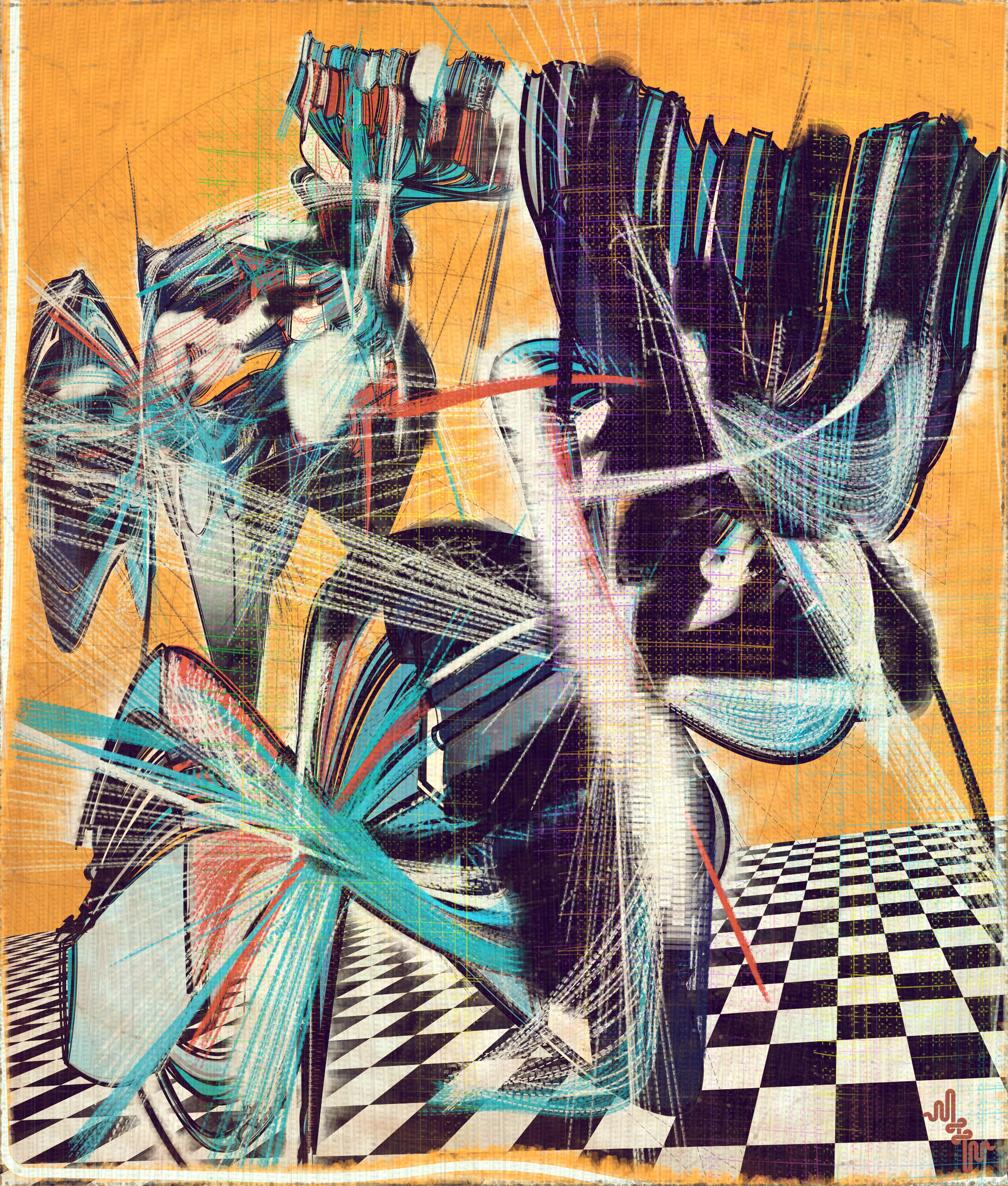 Amplitudes of Canvas #1000294