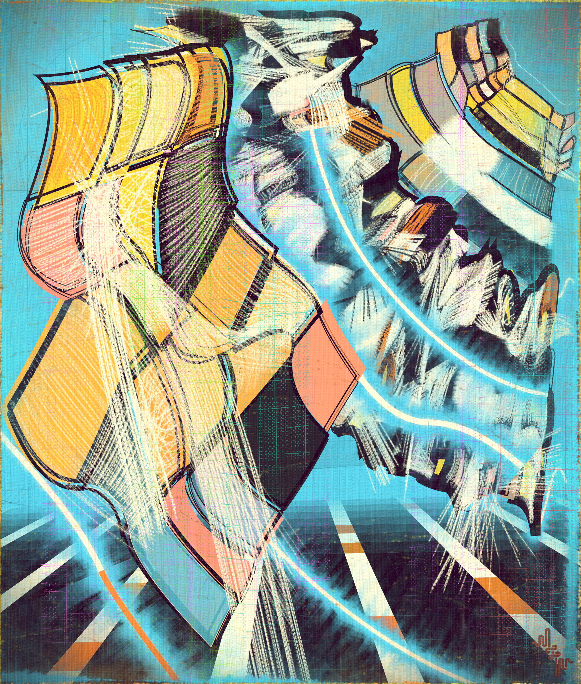 Amplitudes of Canvas #1000308