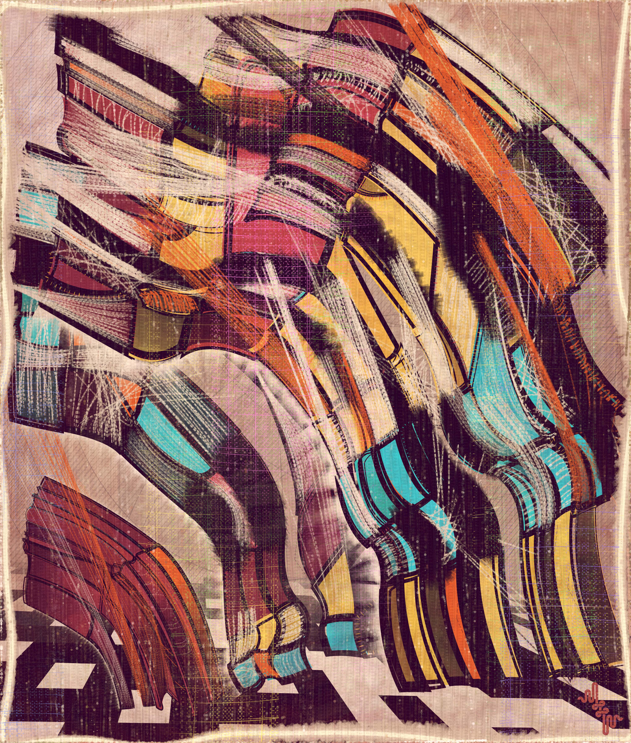 Amplitudes of Canvas #1000317