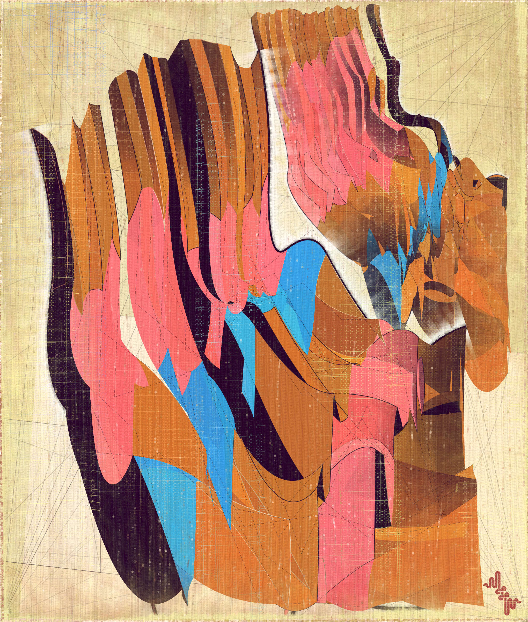 Amplitudes of Canvas #1000325