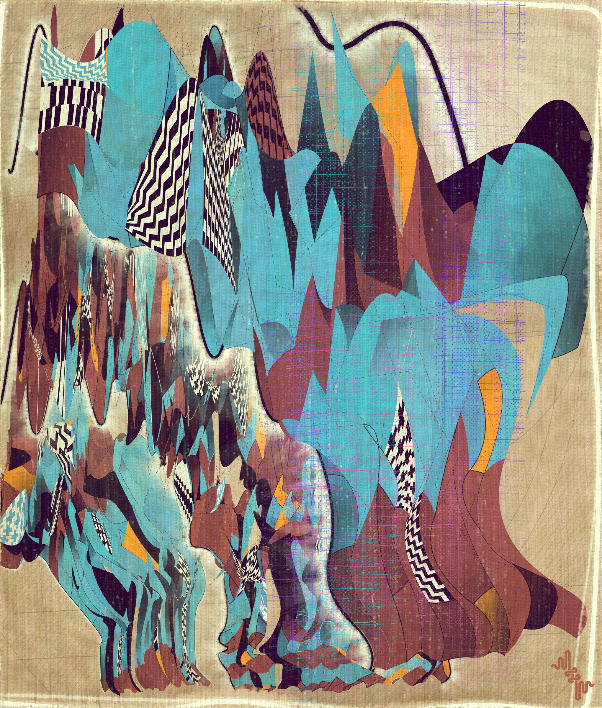 Amplitudes of Canvas #1000406
