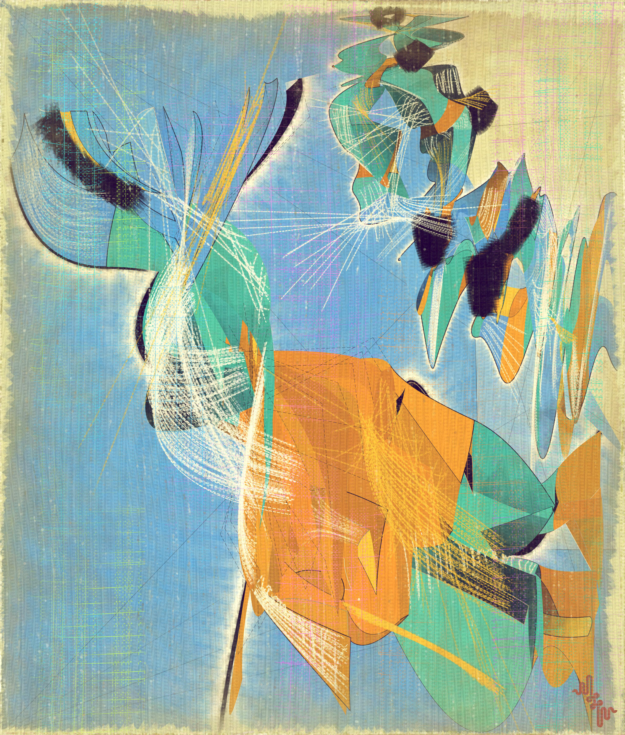 Amplitudes of Canvas #1000418
