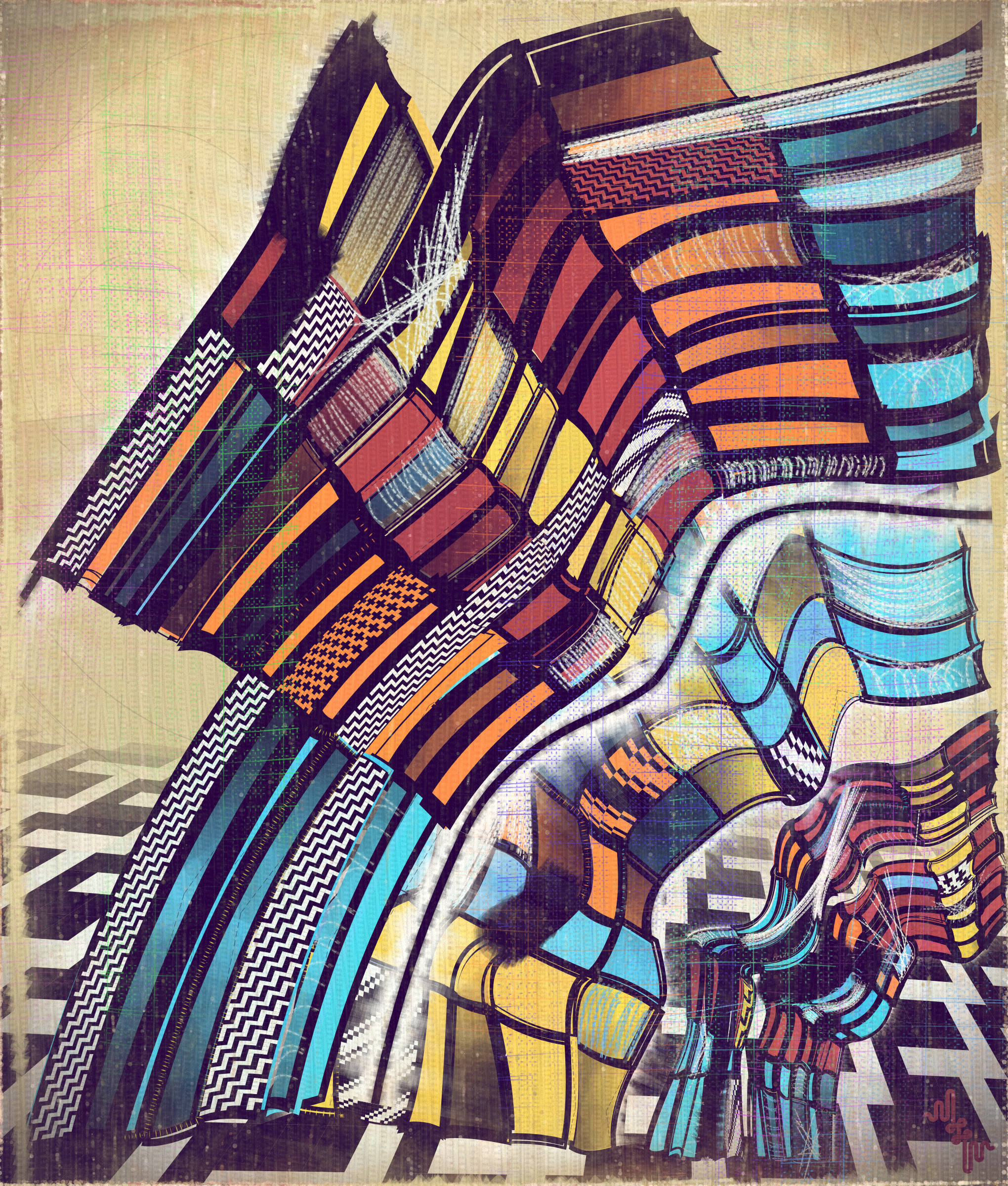 Amplitudes of Canvas #1000442