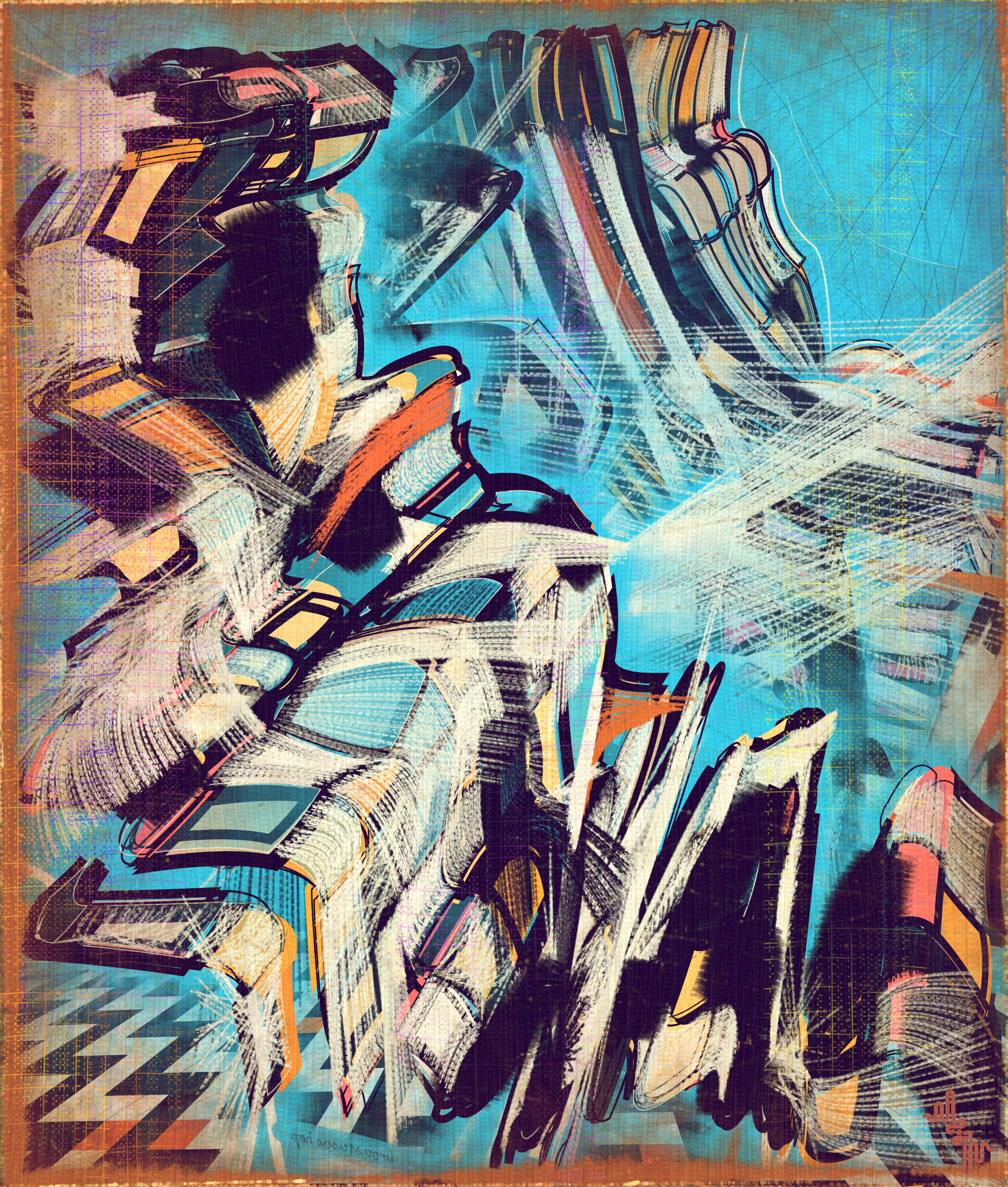 Amplitudes of Canvas #1000485