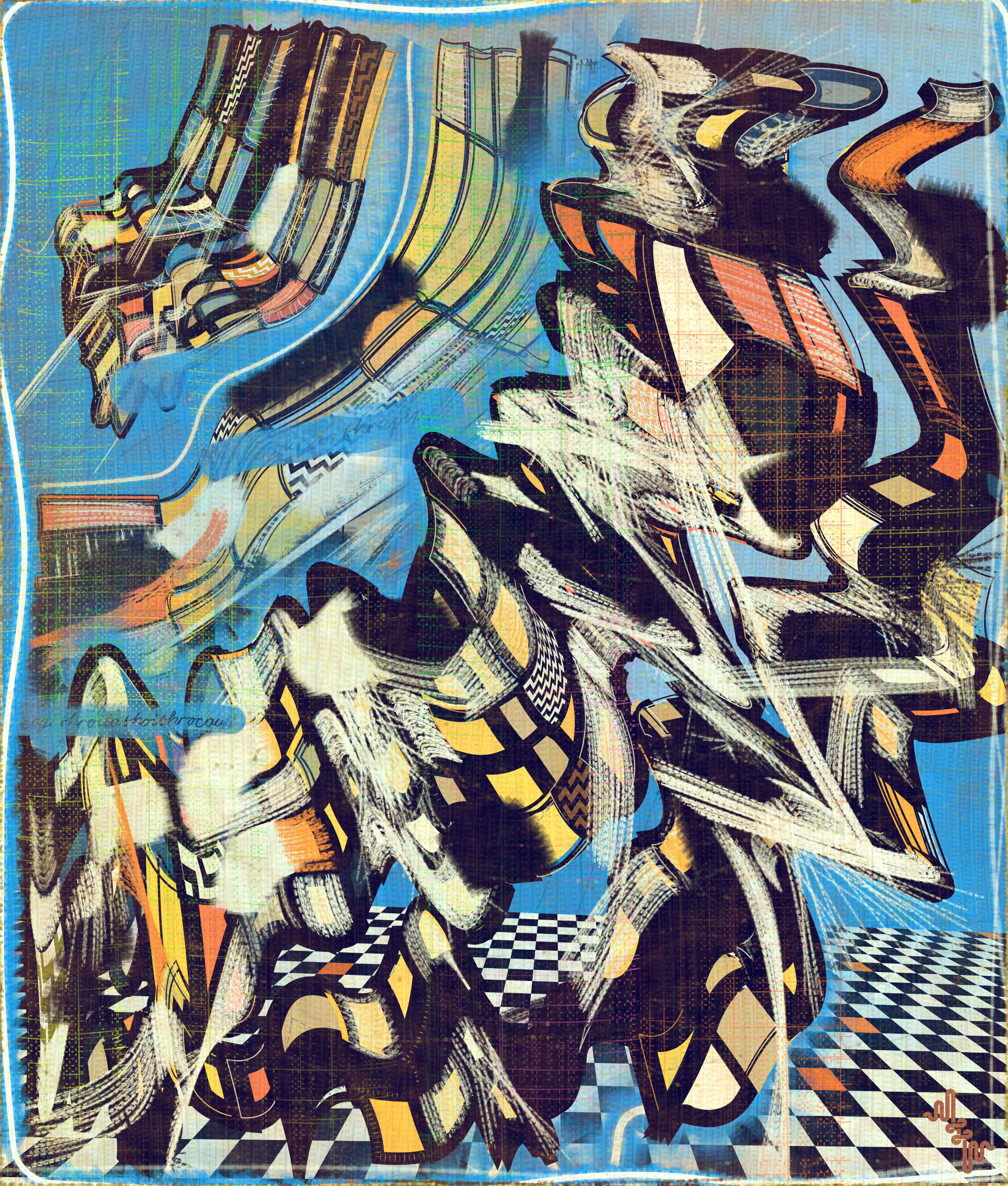 Amplitudes of Canvas #1000494