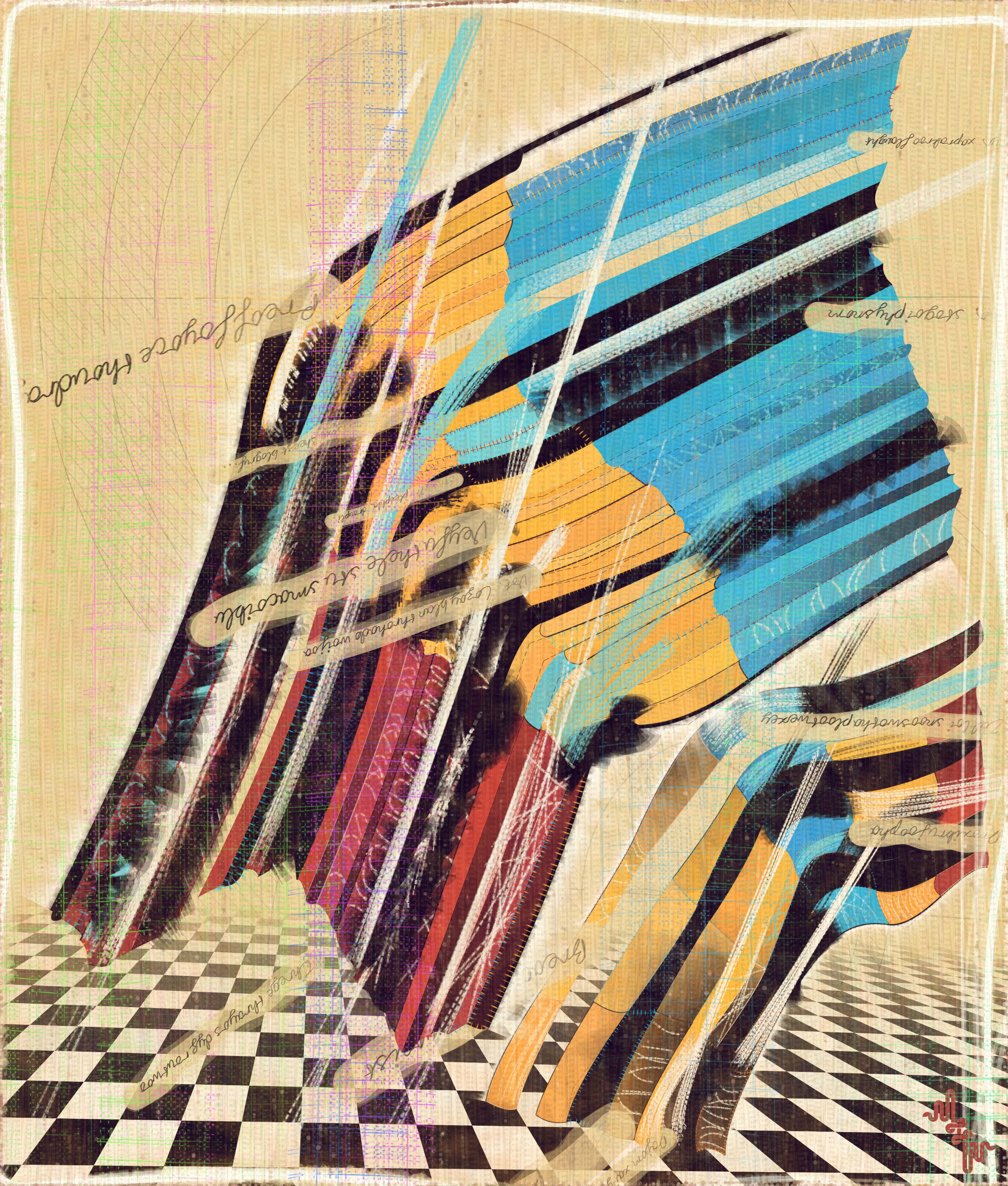 Amplitudes of Canvas #1000537