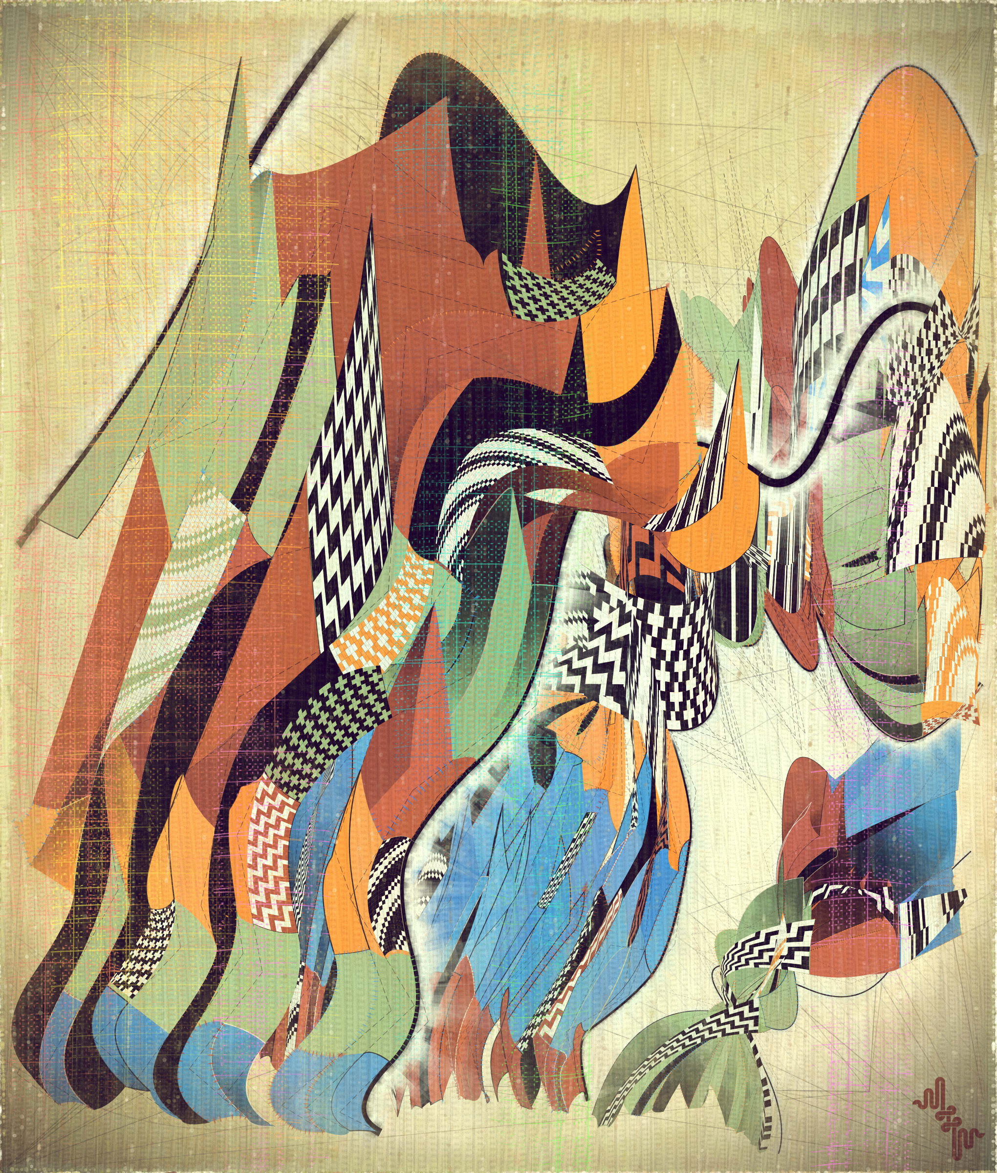 Amplitudes of Canvas #1000540