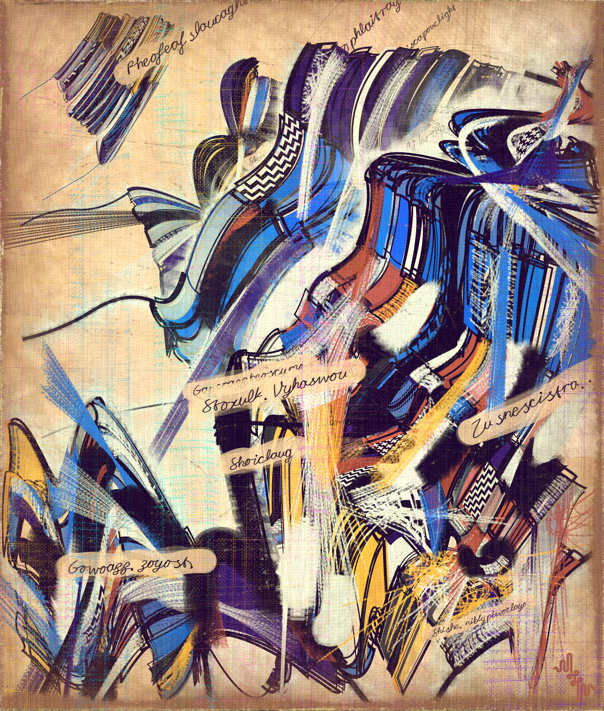Amplitudes of Canvas #1000547