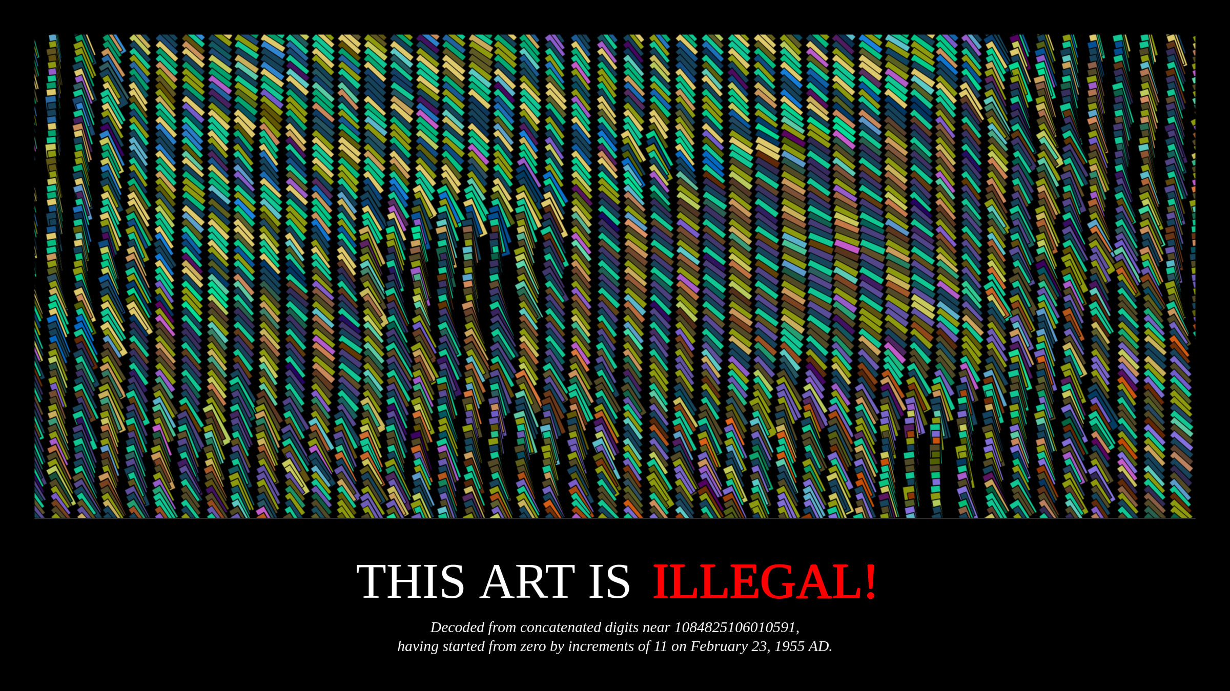 THIS ART IS ILLEGAL!
