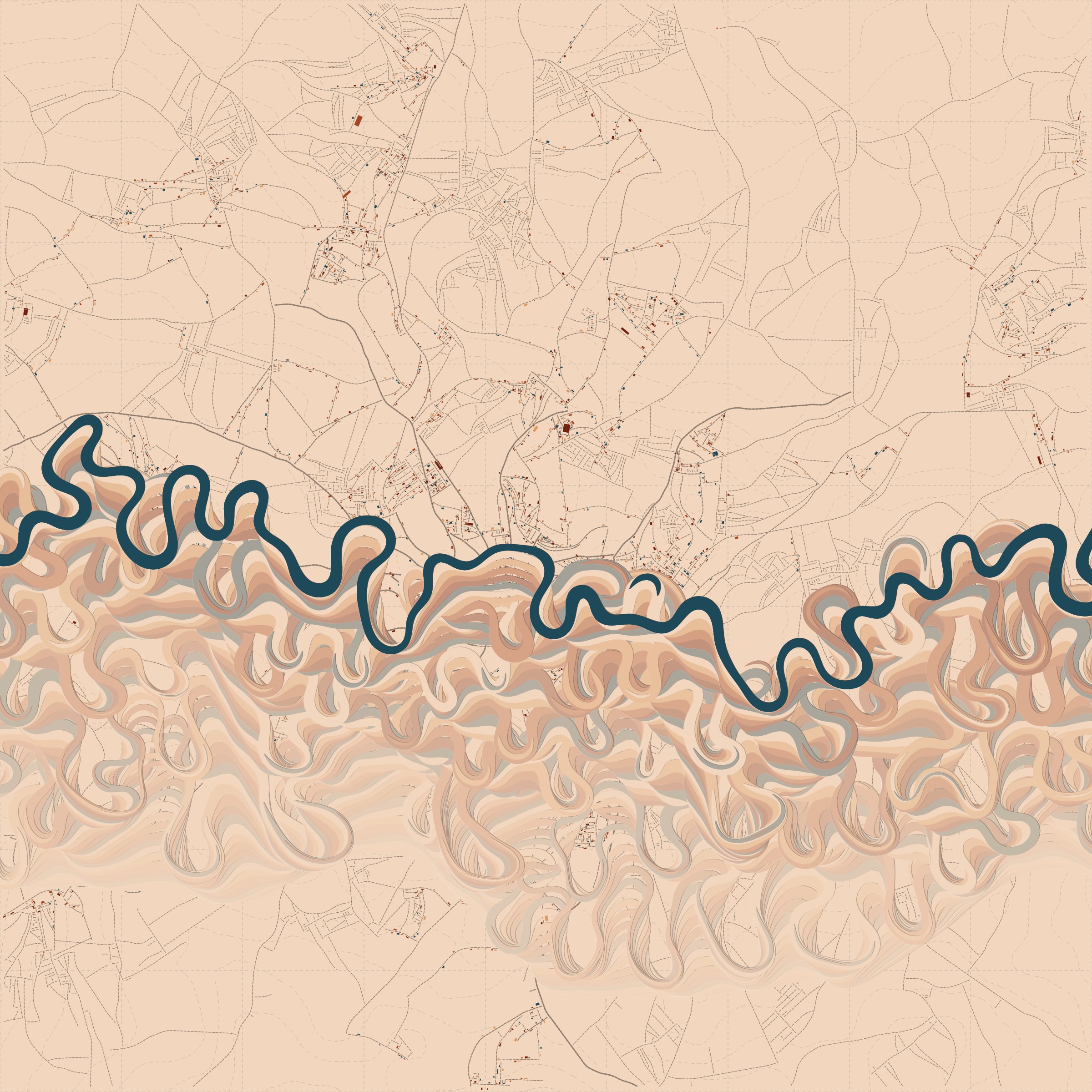 Ancient Courses of Fictional Rivers