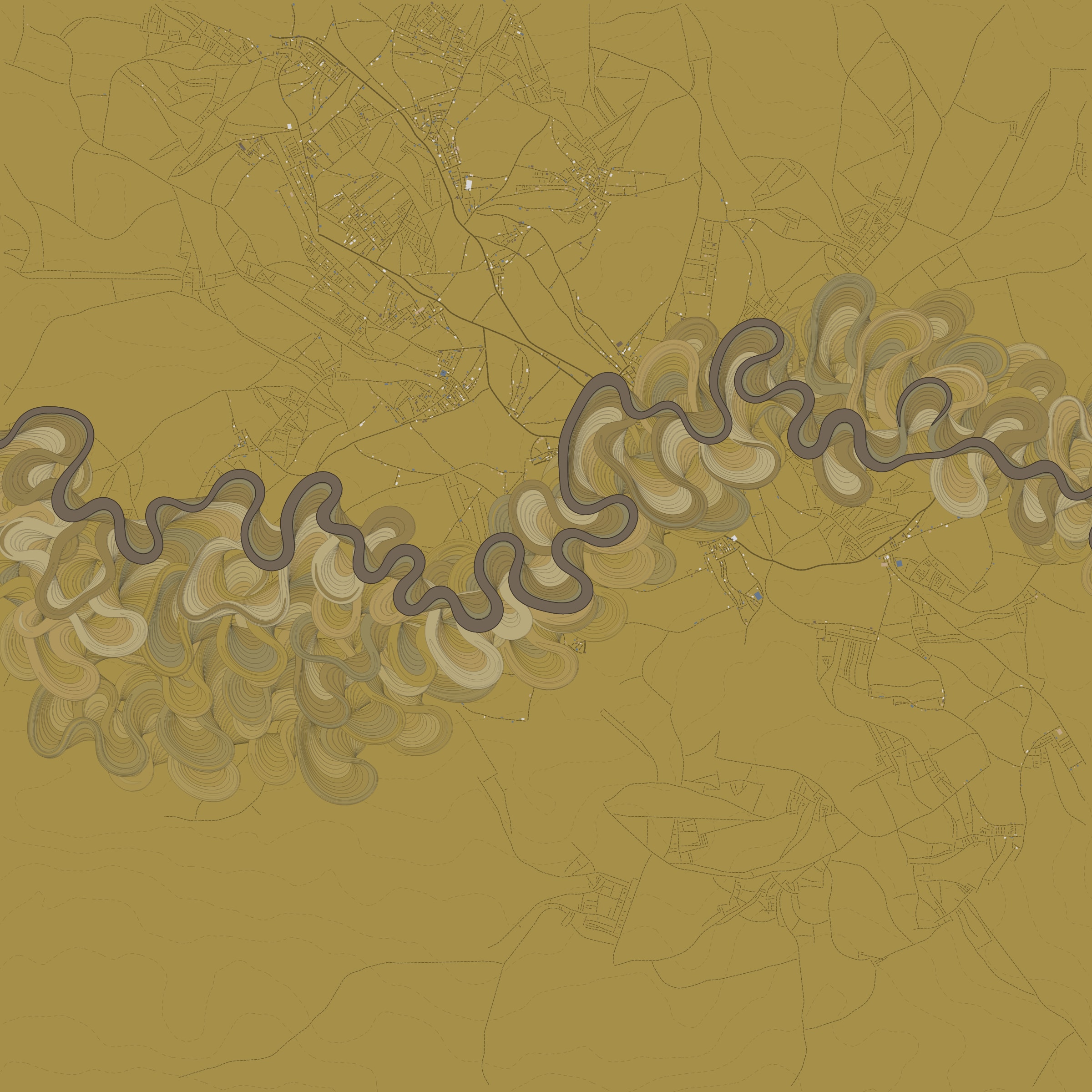 Ancient Courses of Fictional Rivers