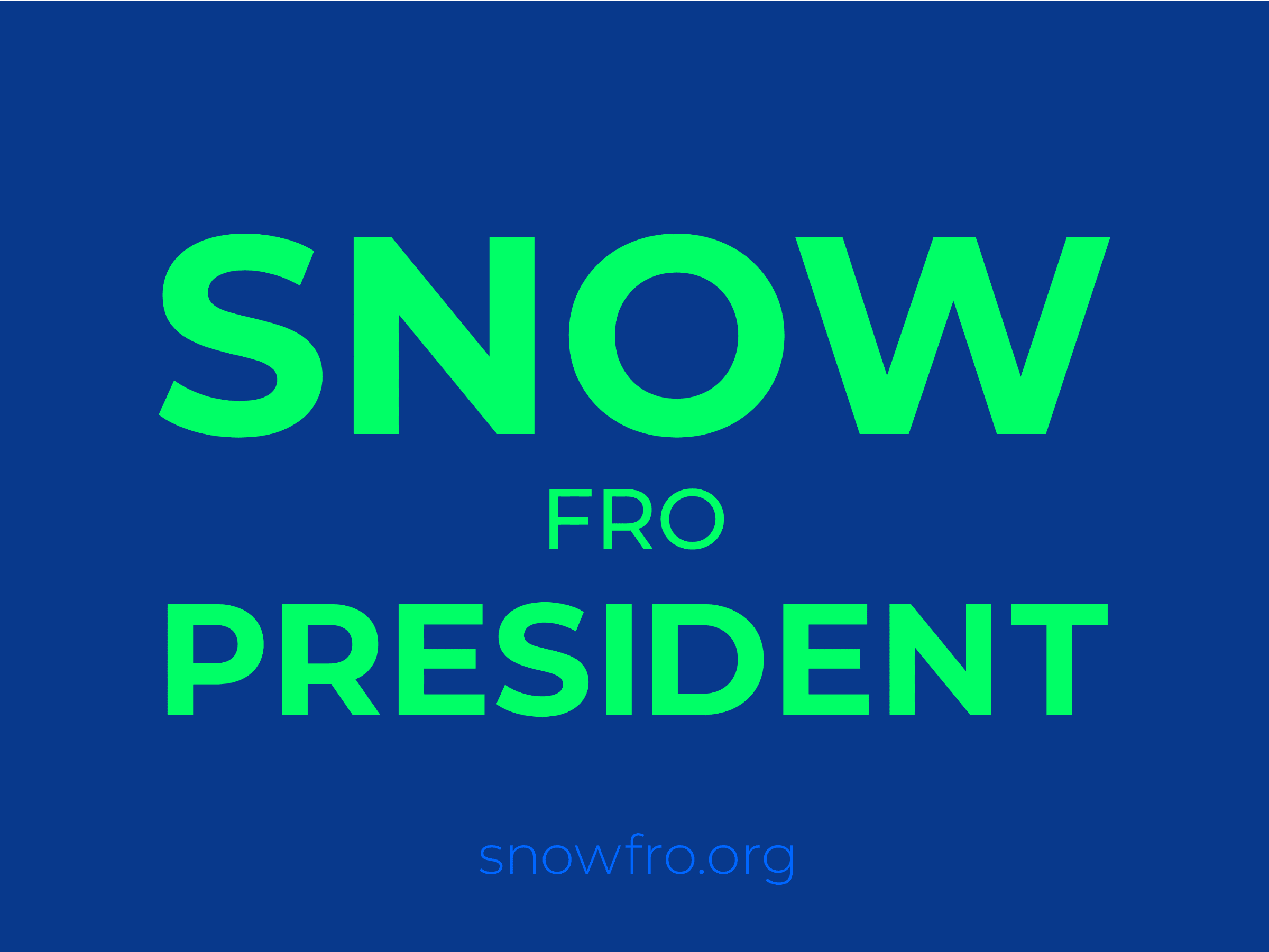 Featured token for: Snowfro for President