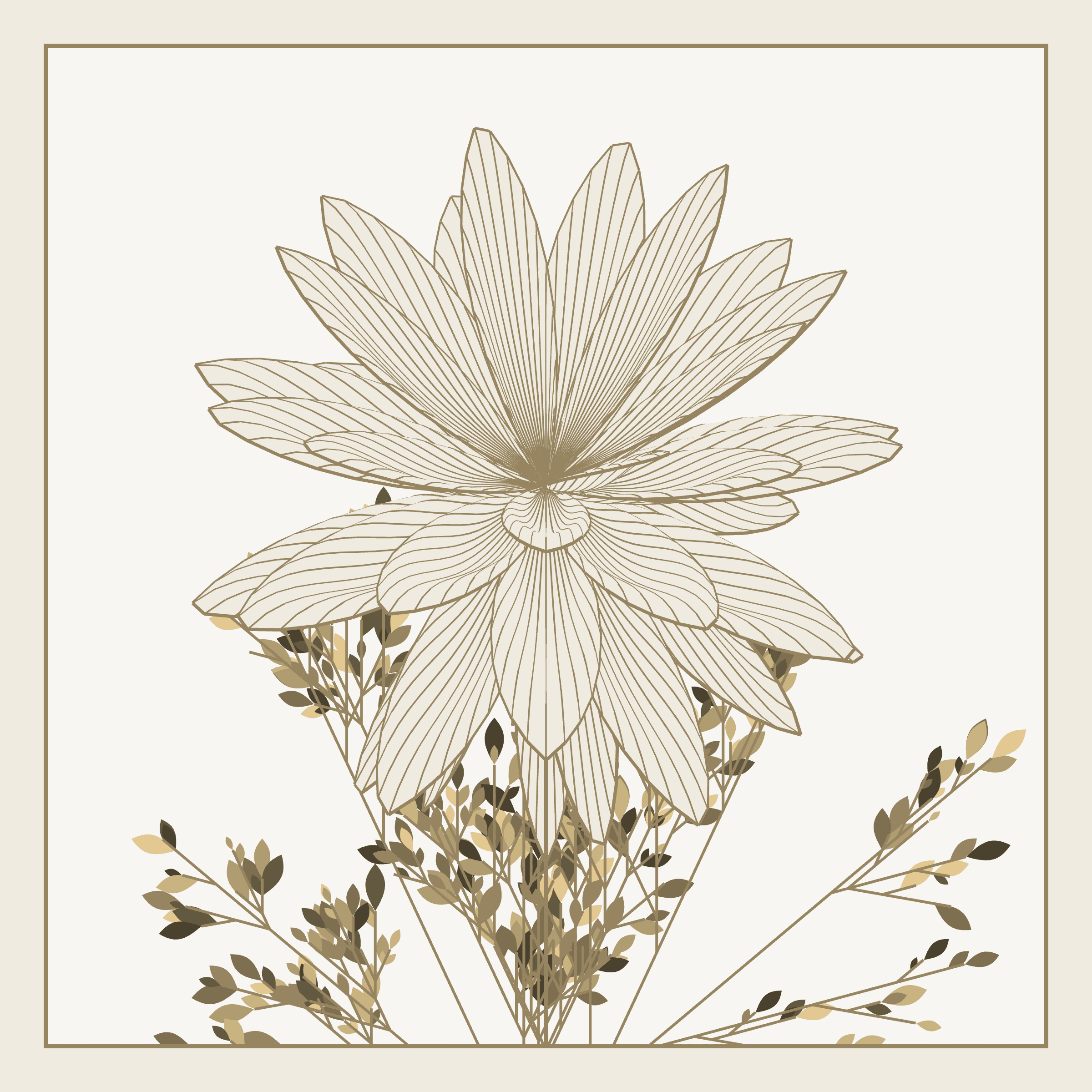 Floral Monochrome preview 4