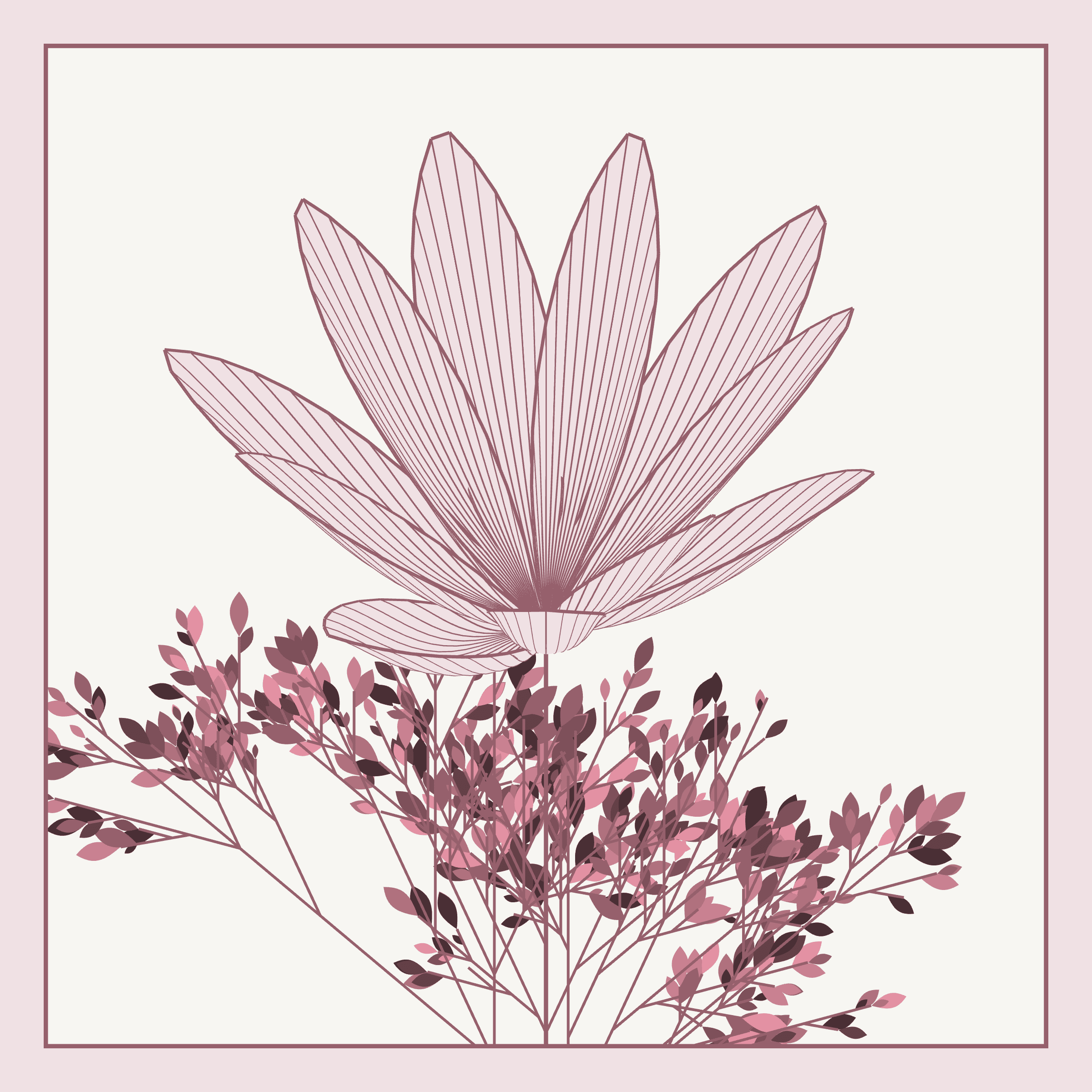 Floral Monochrome preview 1