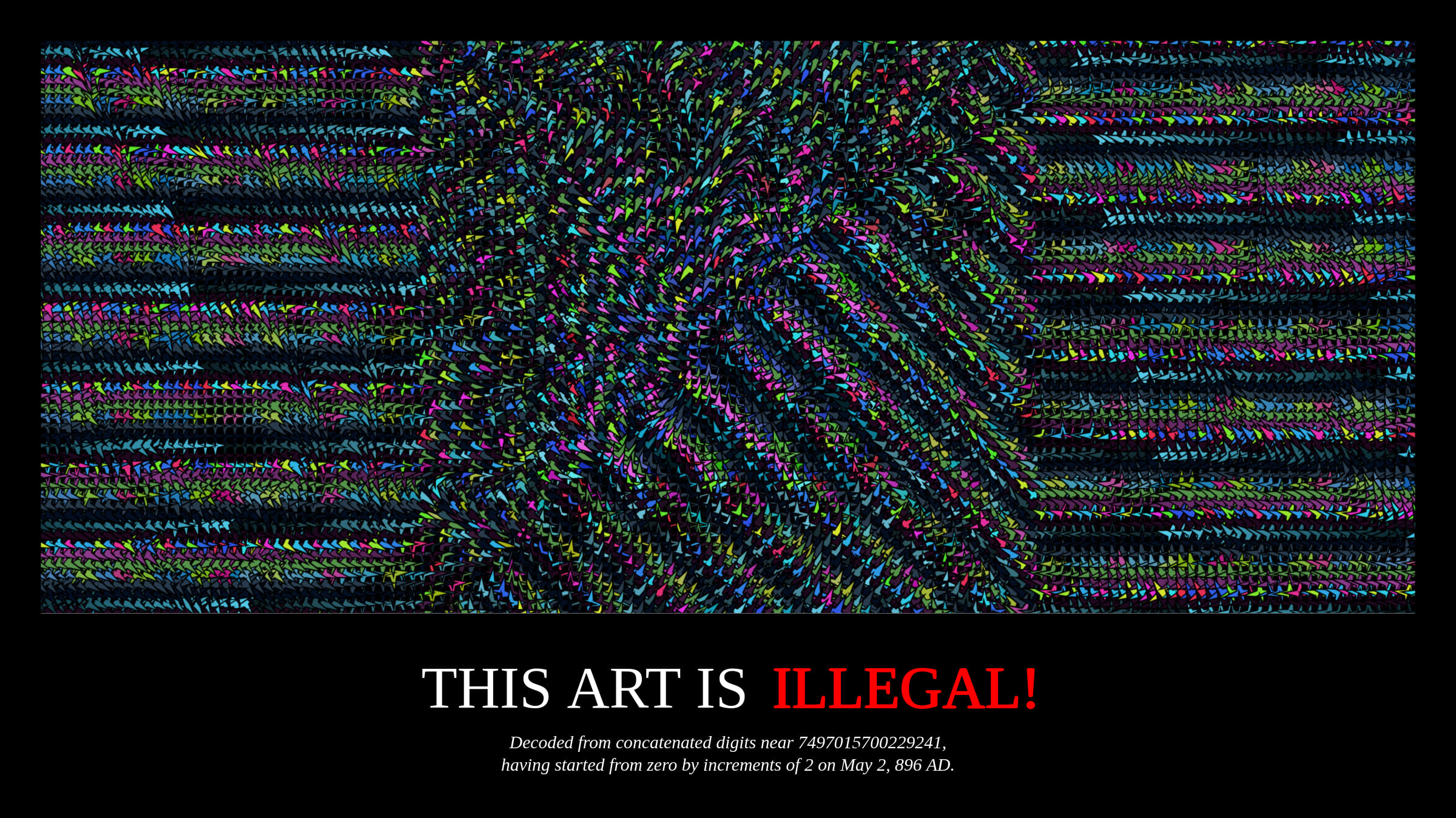 Featured token for: THIS ART IS ILLEGAL!