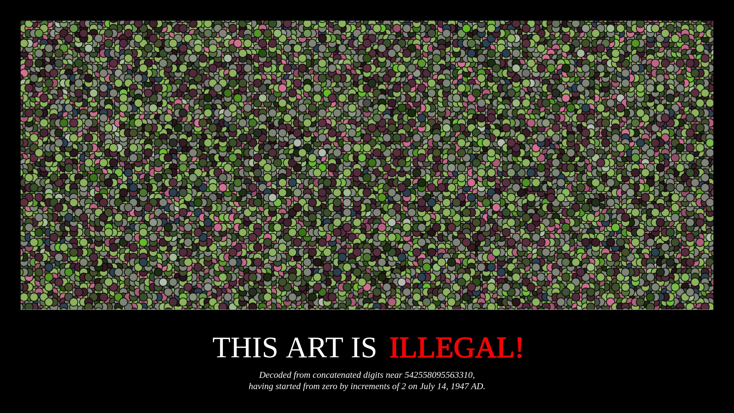 THIS ART IS ILLEGAL! token #12