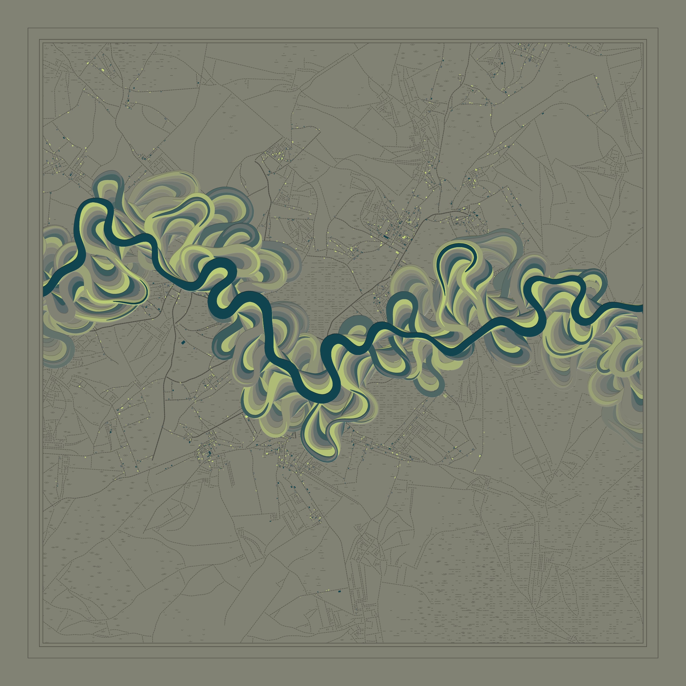 Ancient Courses of Fictional Rivers #284000843