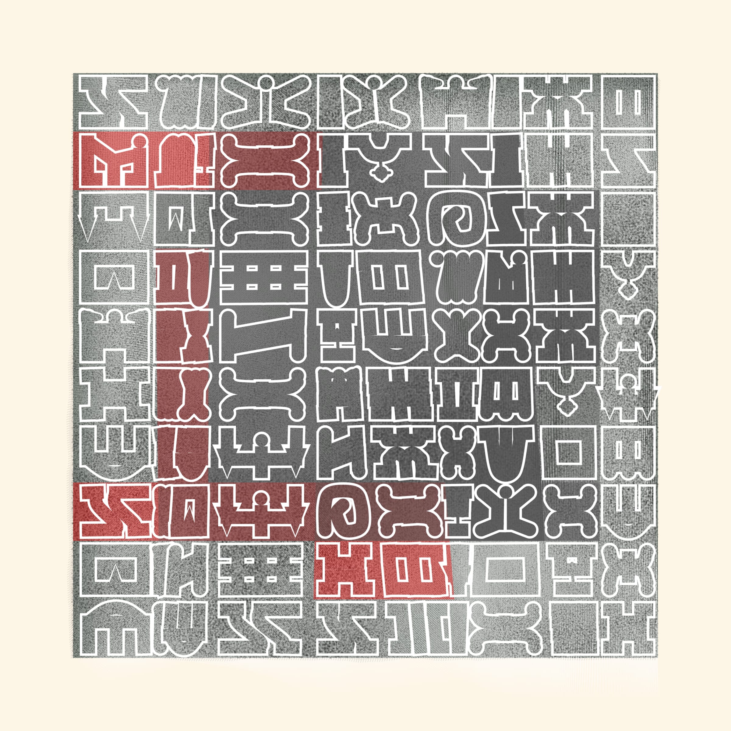Alphabetic ancestral signs V2 by _deadcode_ | Art Blocks