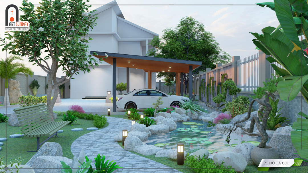 Thiết Kế Sân Vườn Trong Biệt Thự Hiện Đại