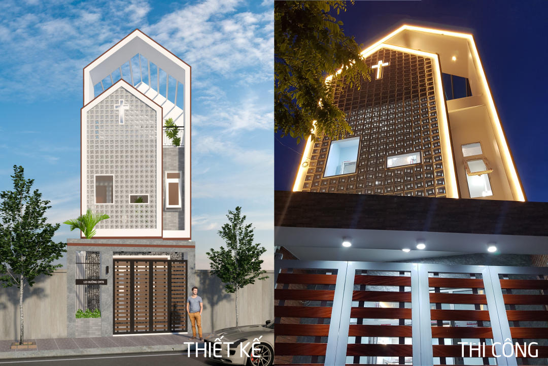 Thi Công Trọn Gói Công Trình Nhà Phố Hiện Đại, Hướng Đông Tại Thủ Dầu Một 4,5x23m