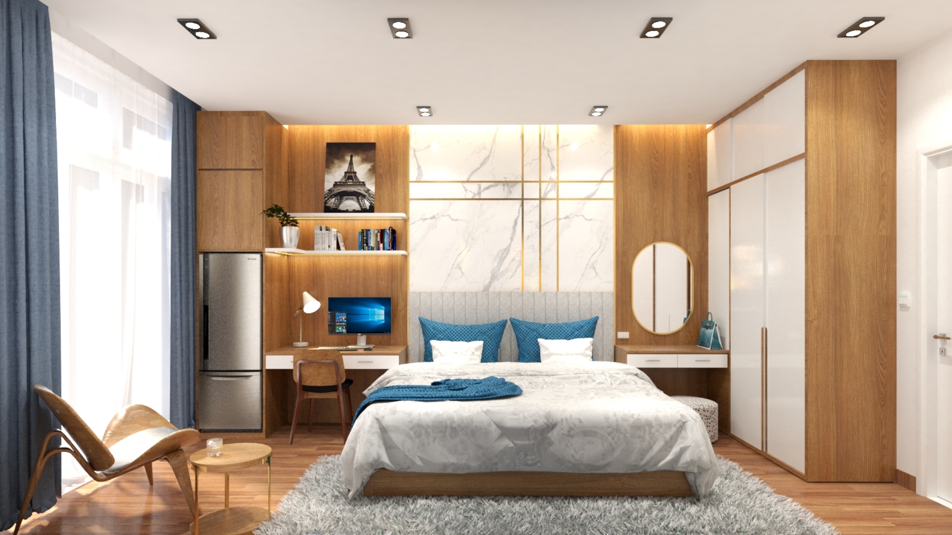 Thiết Kế Nội Thất Phòng Ngủ Phong Cách Hiện Đại