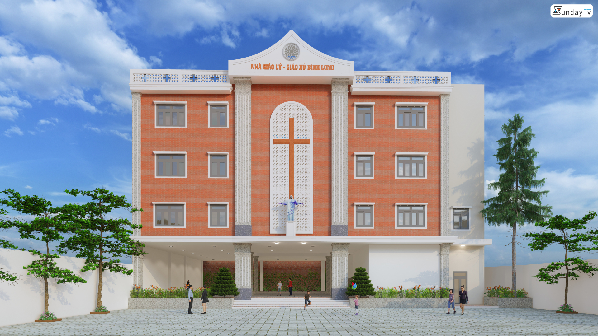 Thiết Kế Nhà Giáo Lý Giáo Xứ Bình Long - GP.Phú Cường