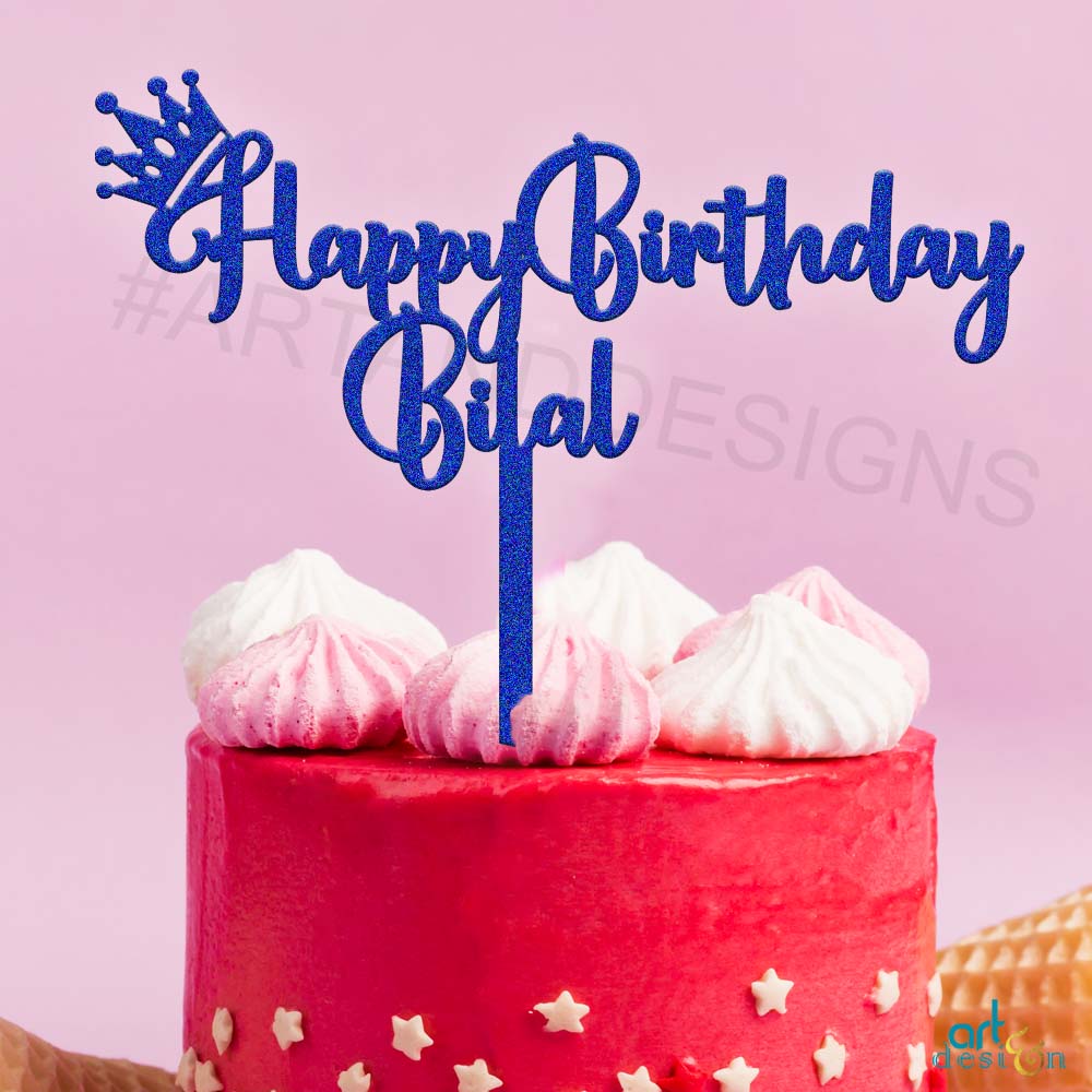 Happy Birthday Crown Prince Cake Acrylic Cake Topper ...