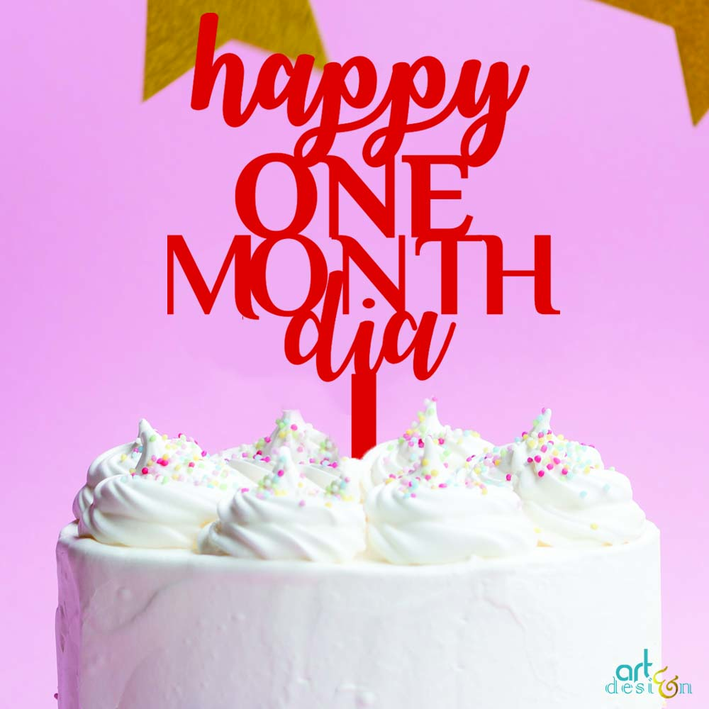 Baby Boy - Full Month Cake – Honeypeachsg Bakery