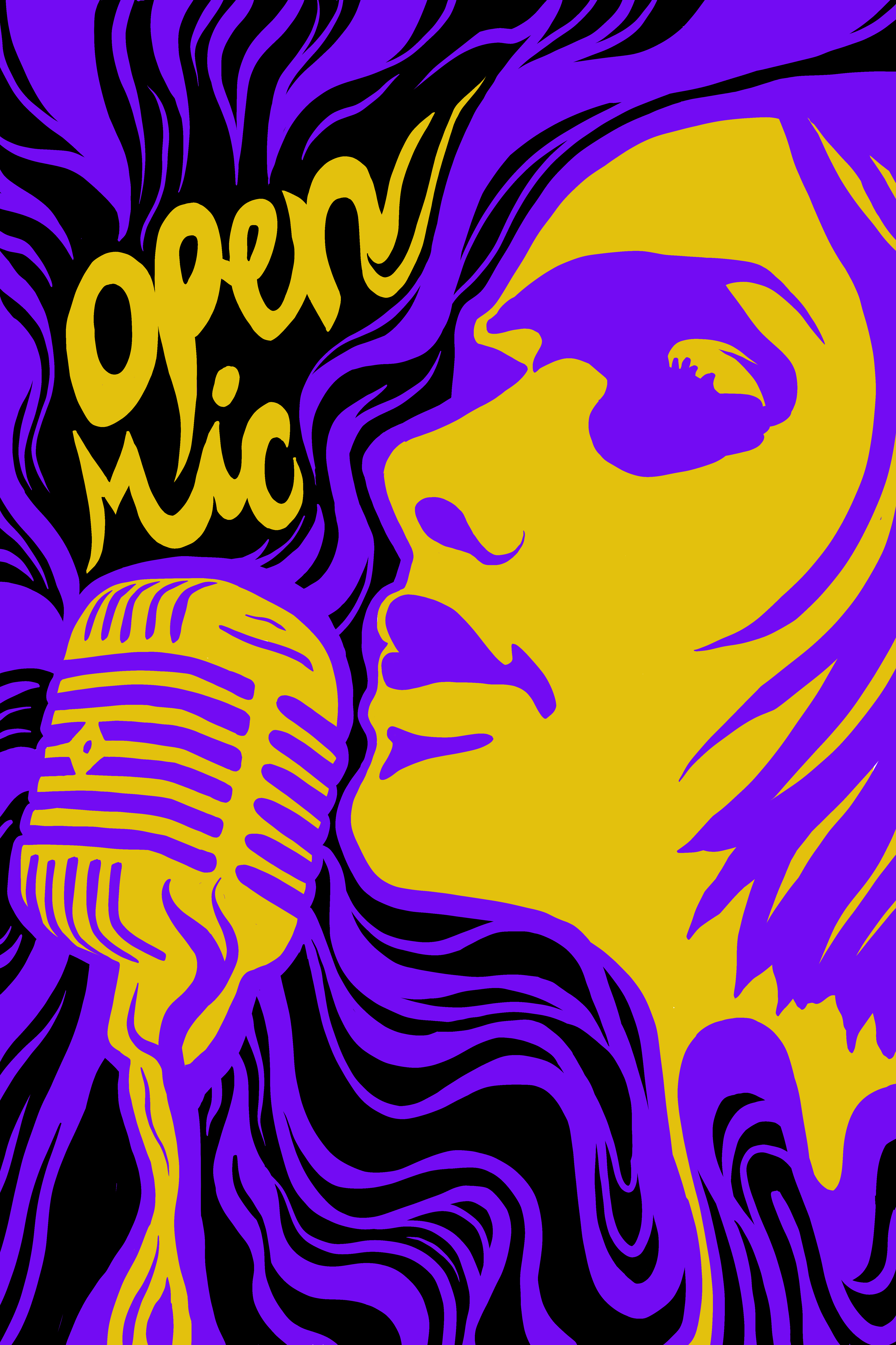 Event poster for an open mic - View 1