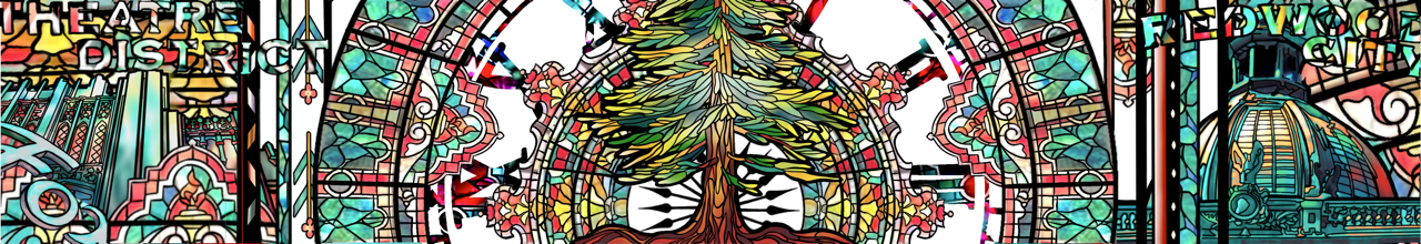 Printable mural design for Redwood City - View 1