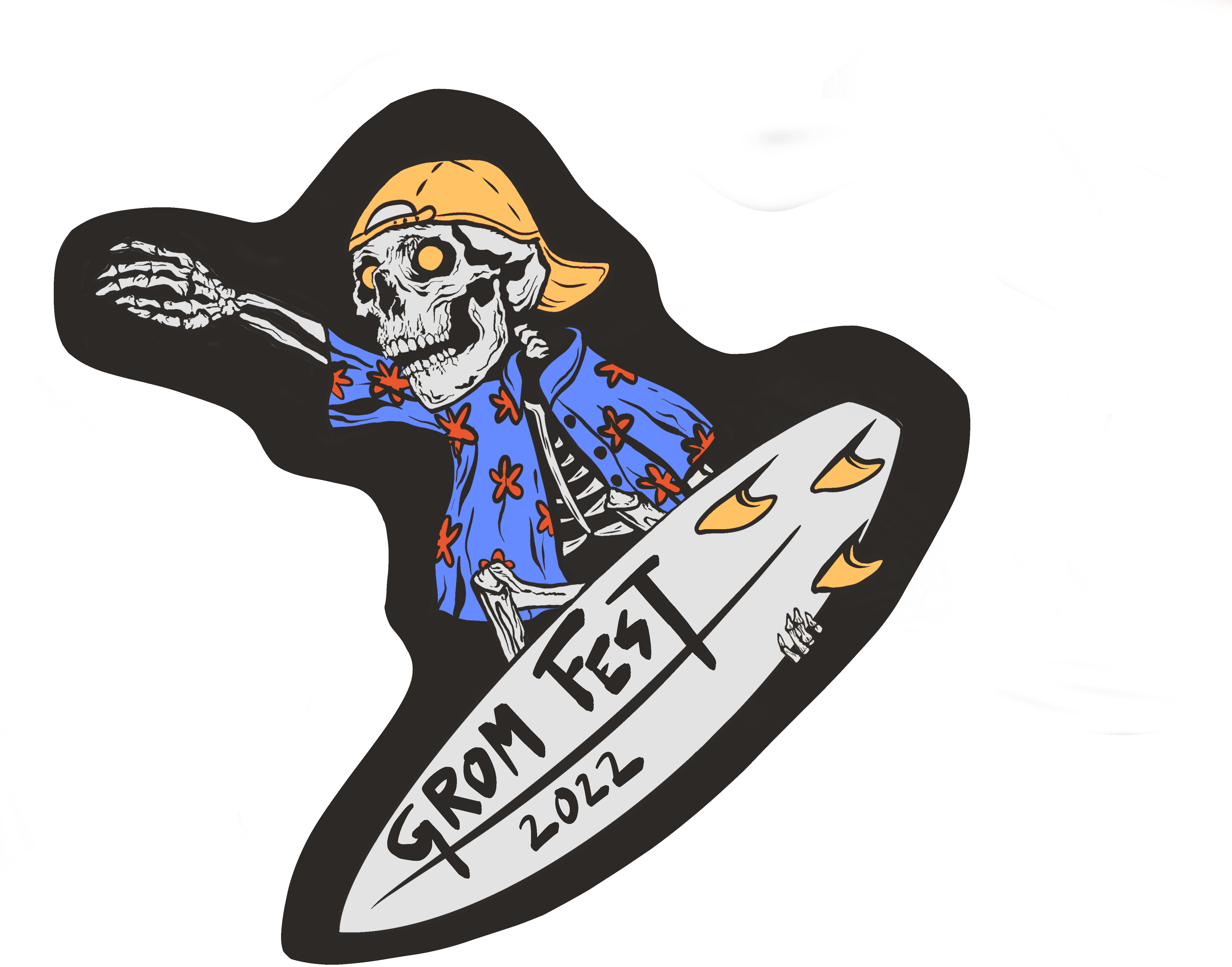 Grom Fest poster in print