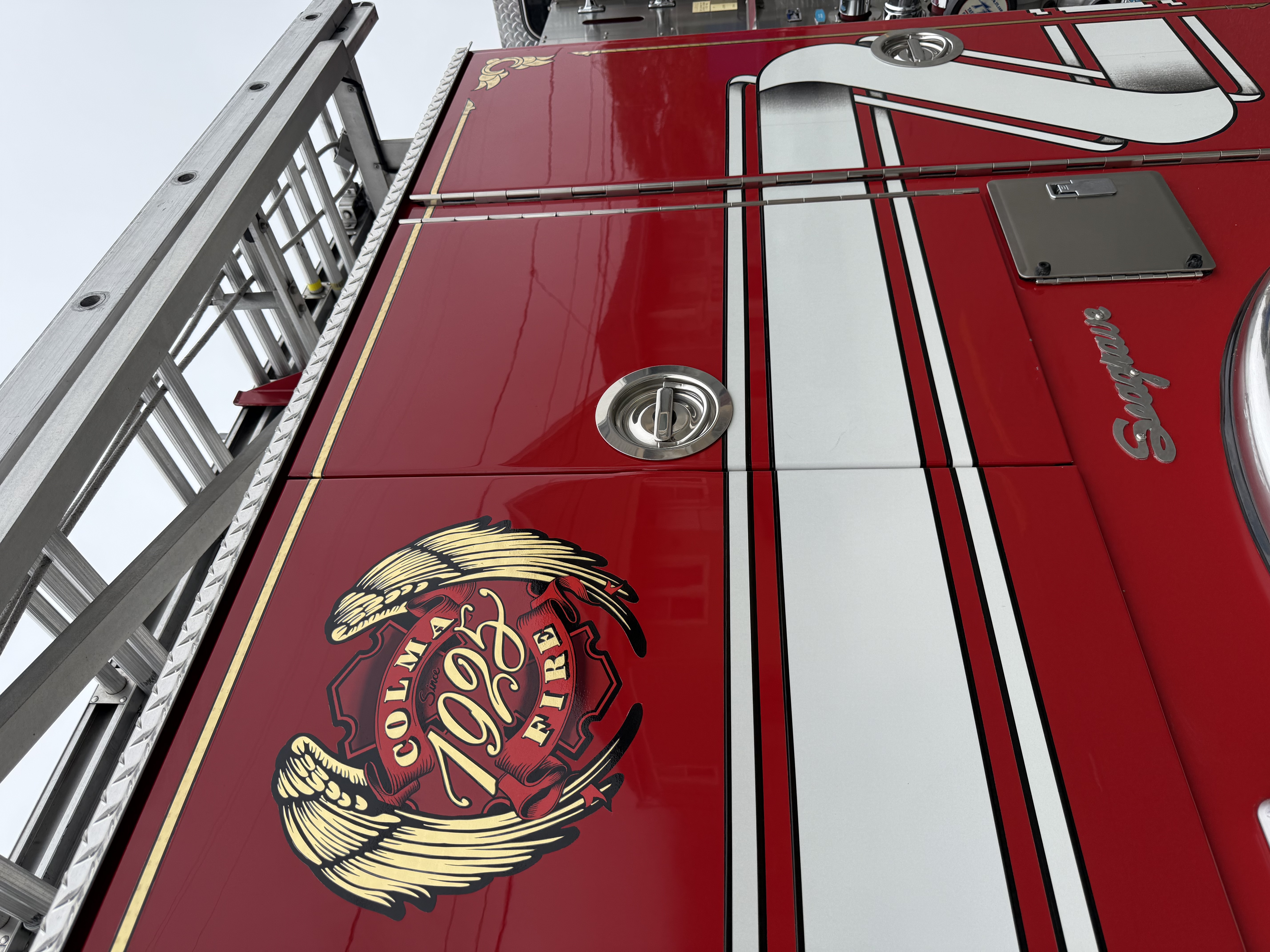 Colma Fire decal detail
