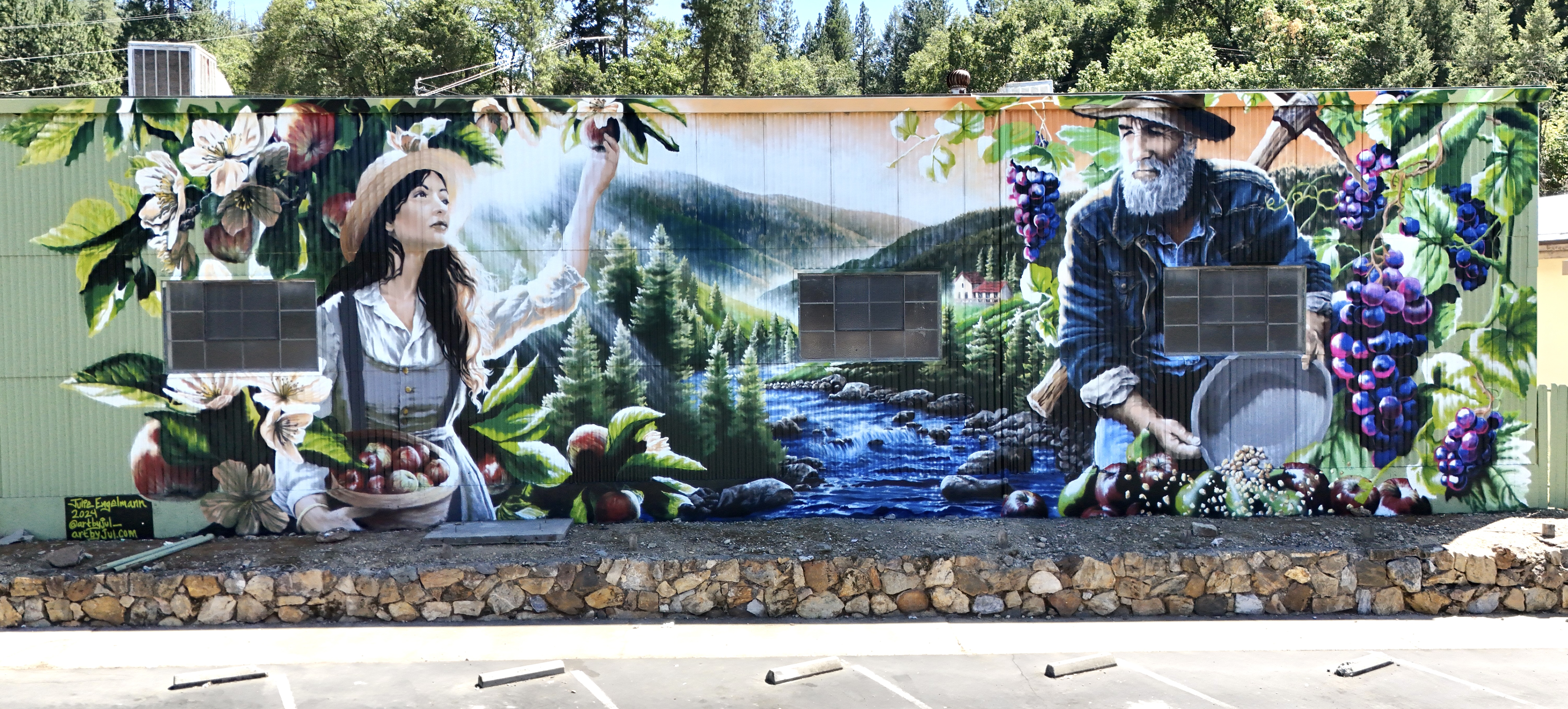 Historical Placerville Mural - View 1