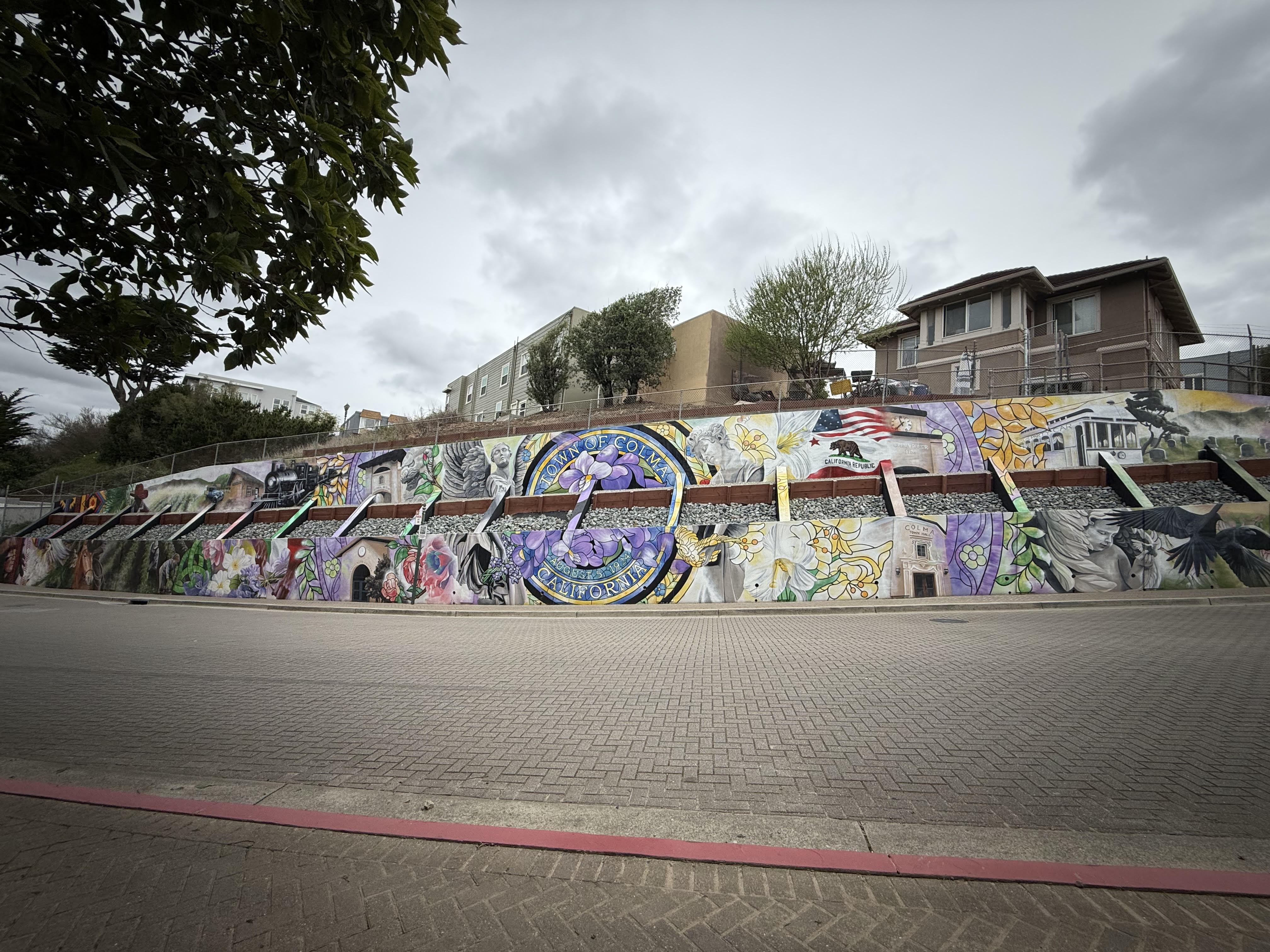 Historical Colma Mural - View 1