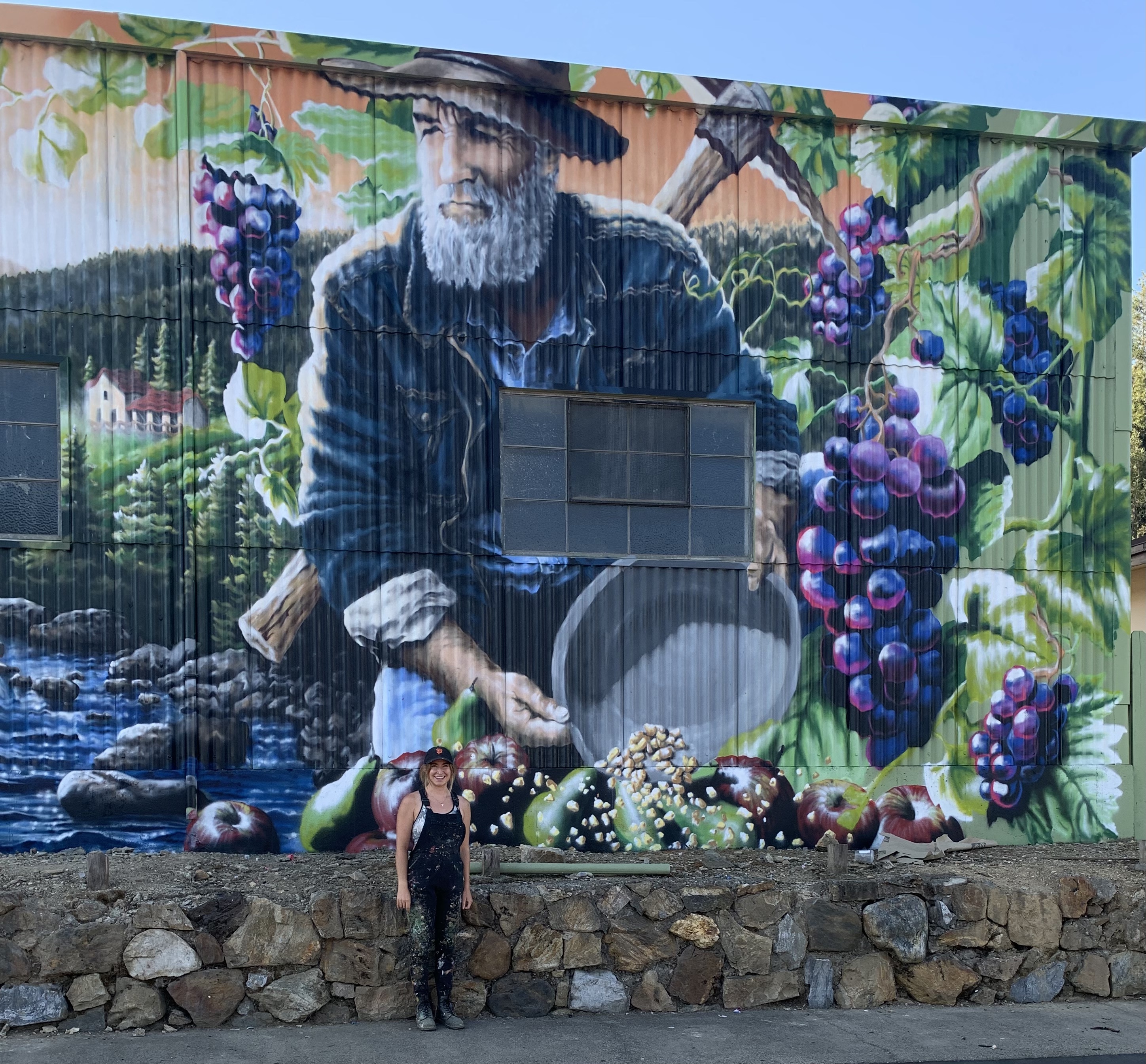 Historical Placerville Mural detail