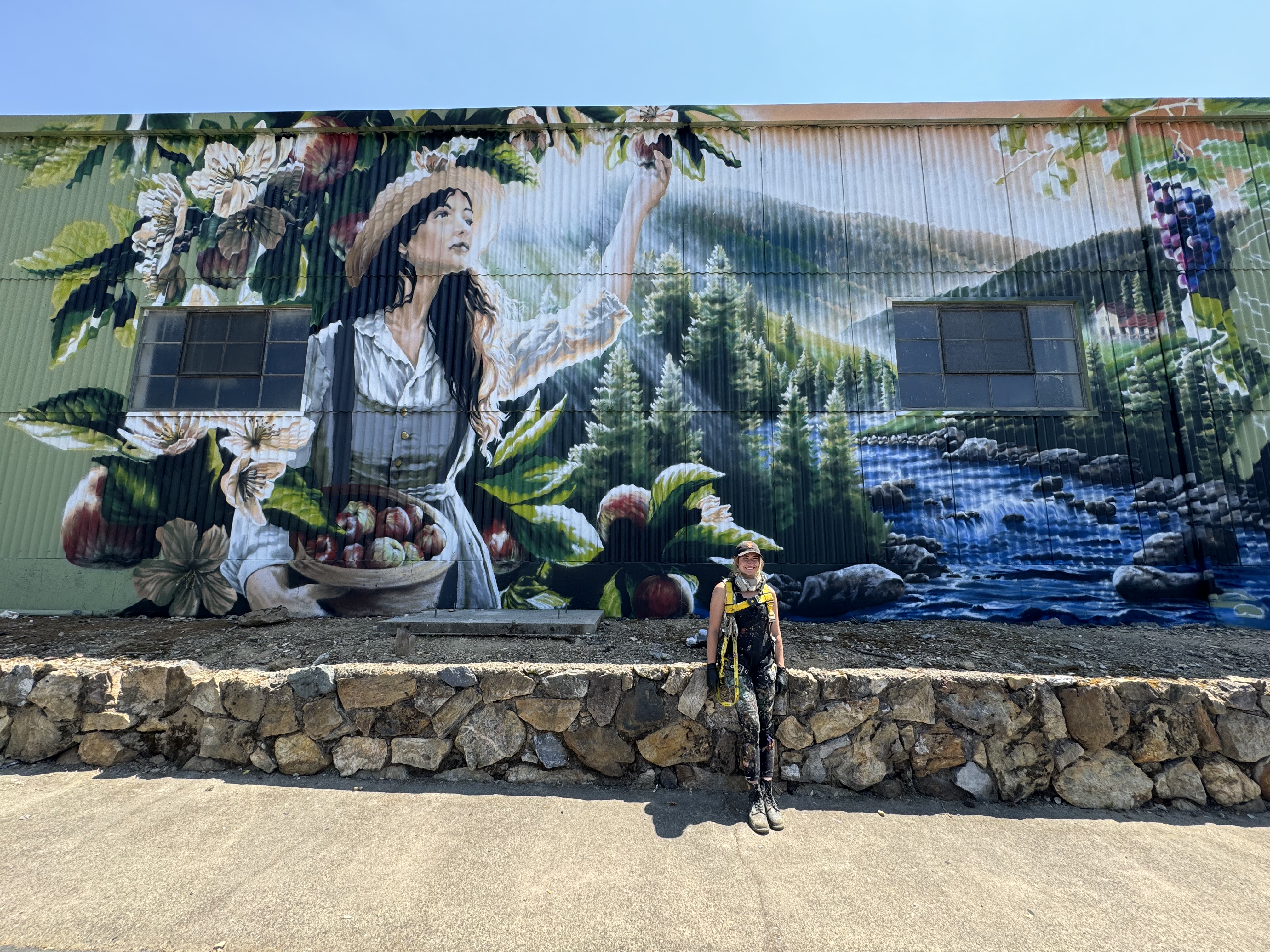 Historical Placerville Mural detail