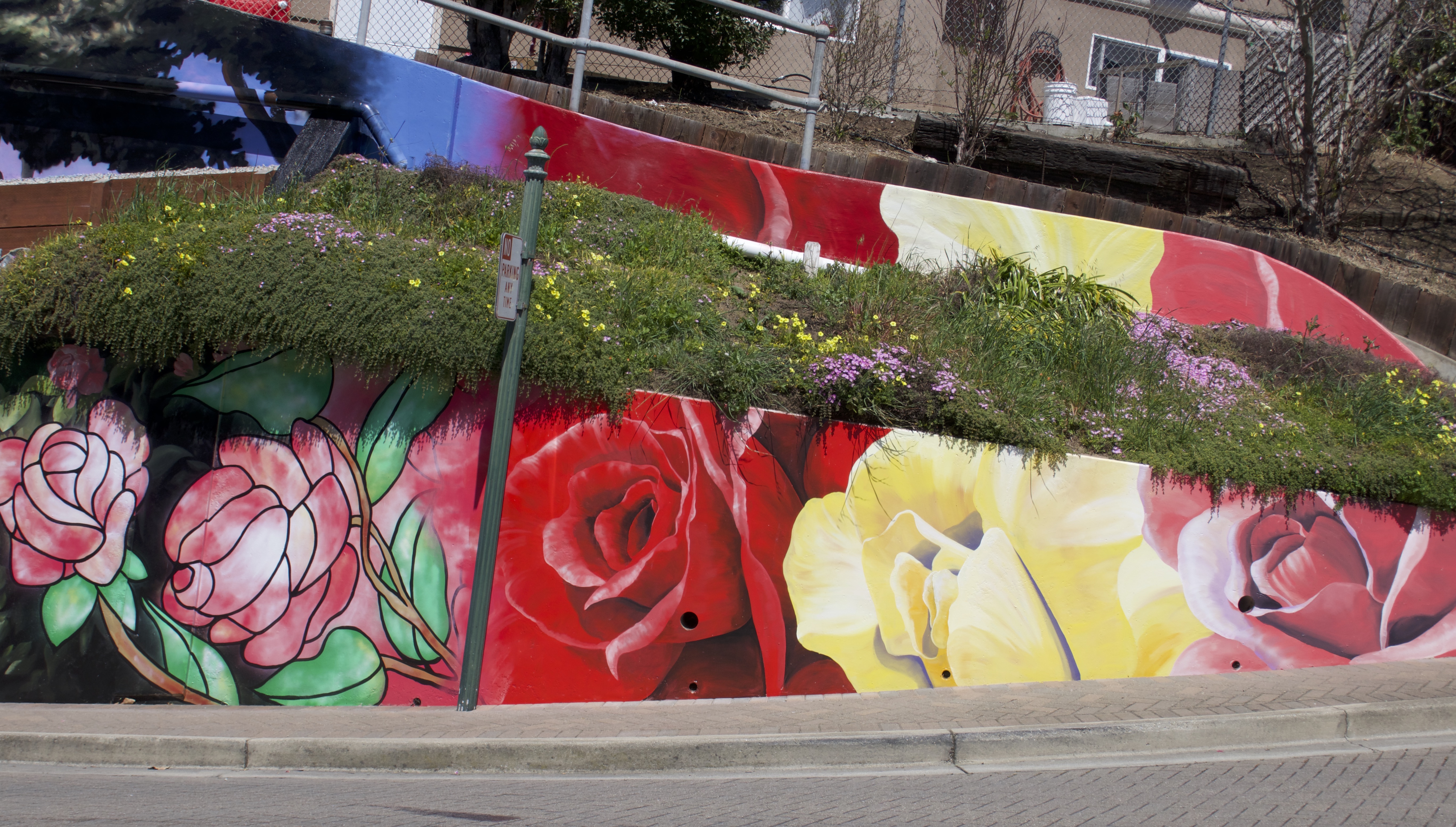 Historical Colma Mural detail