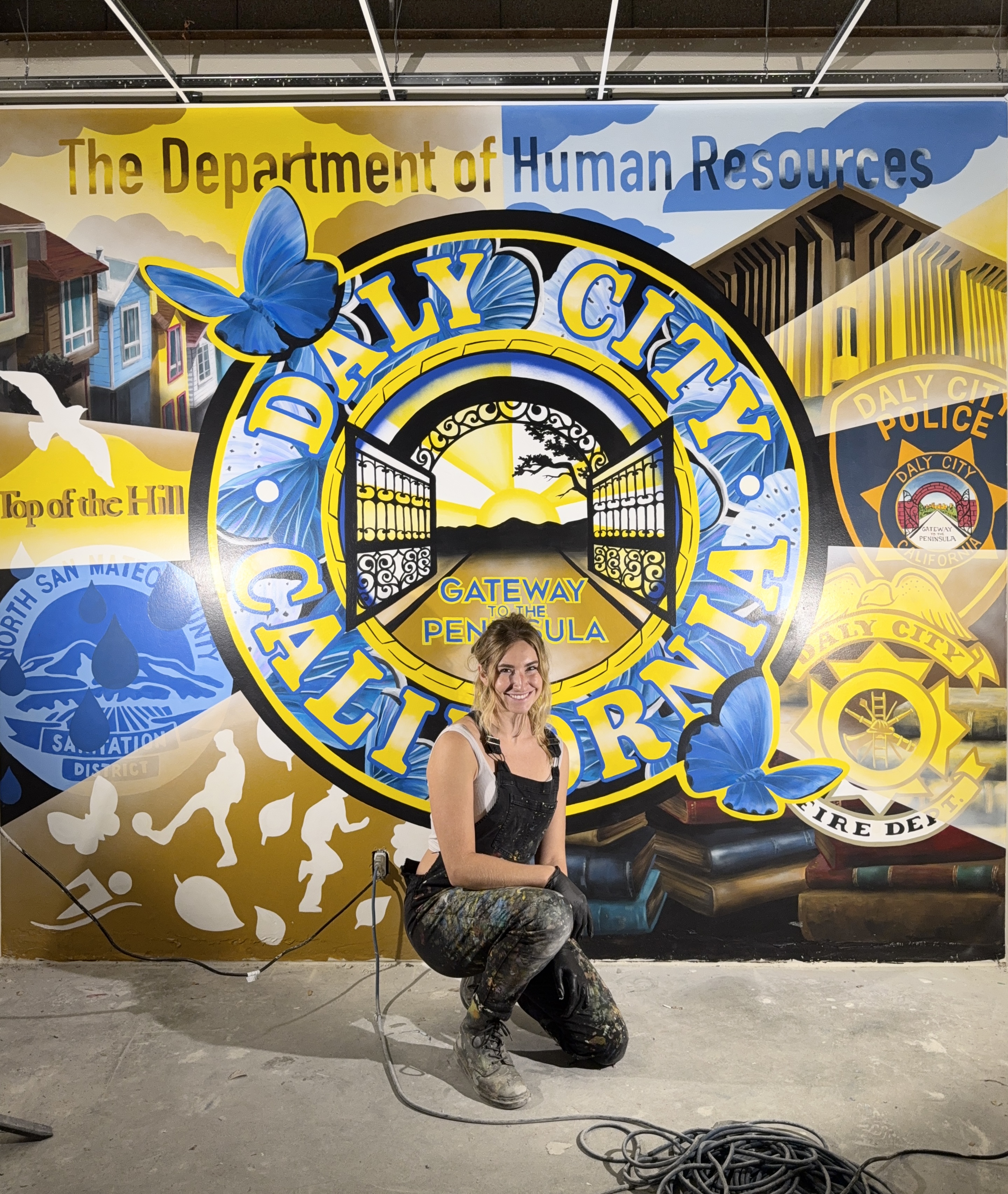 Daly City Human Resources Mural detail