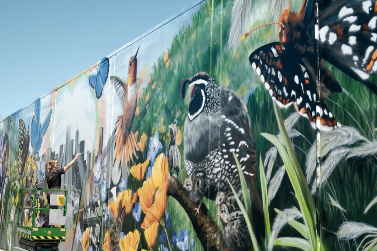 San Bruno Natural History Mural detail