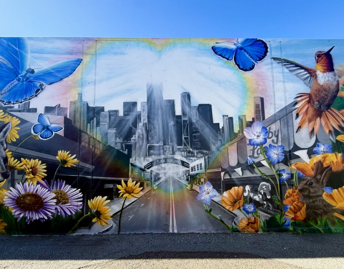 San Bruno Natural History Mural detail