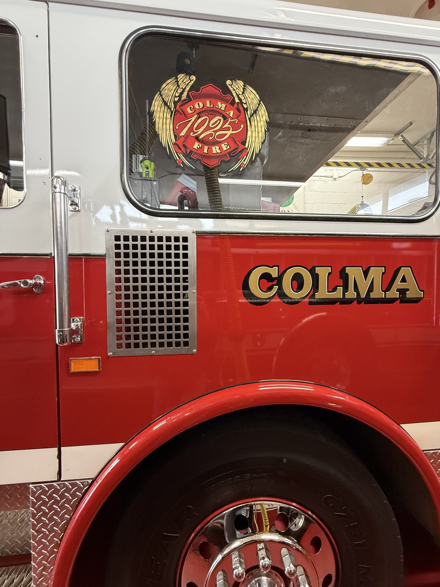 Decal created for Colma Fire Department's 100 year anniversary detail