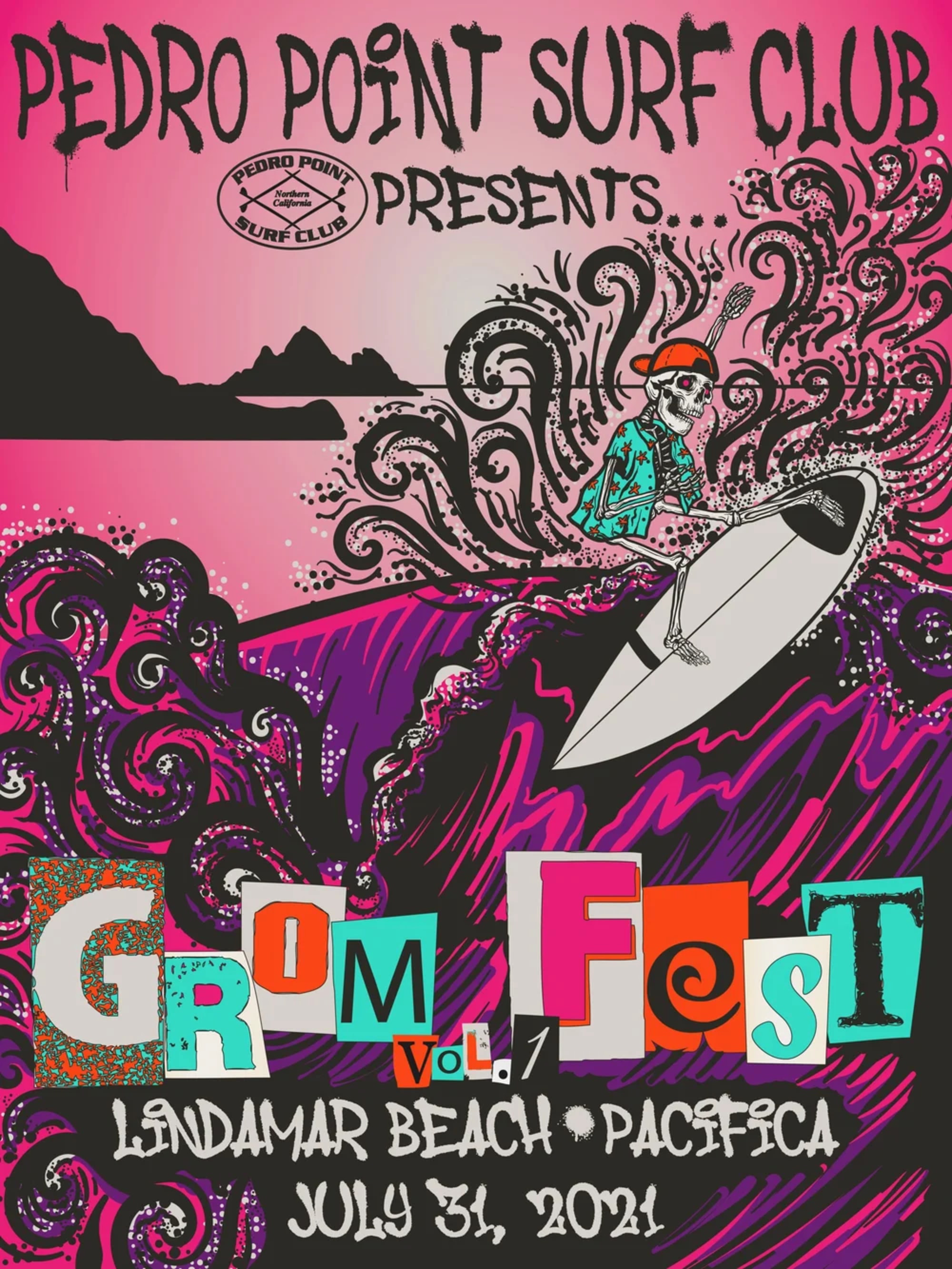 Event poster for surf contest - View 1