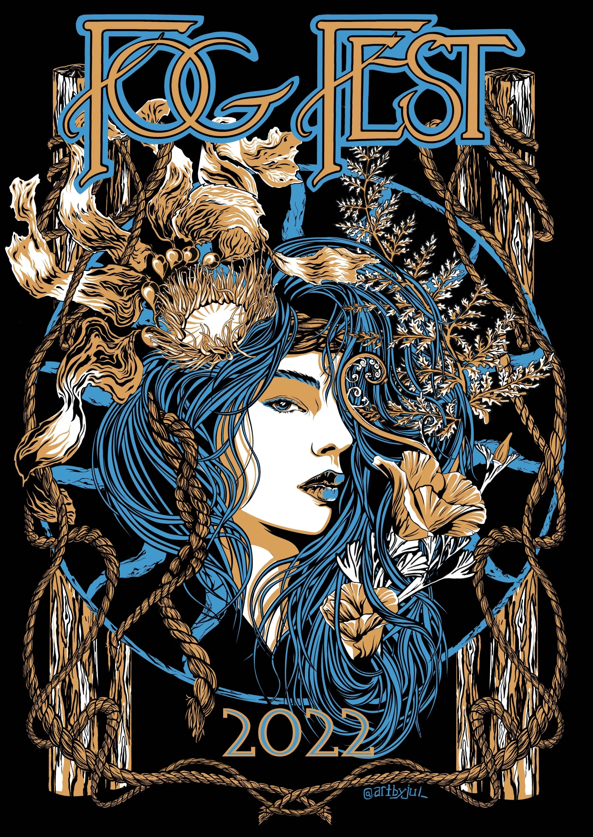 Event poster for Pacifica's Fog Fest - View 1